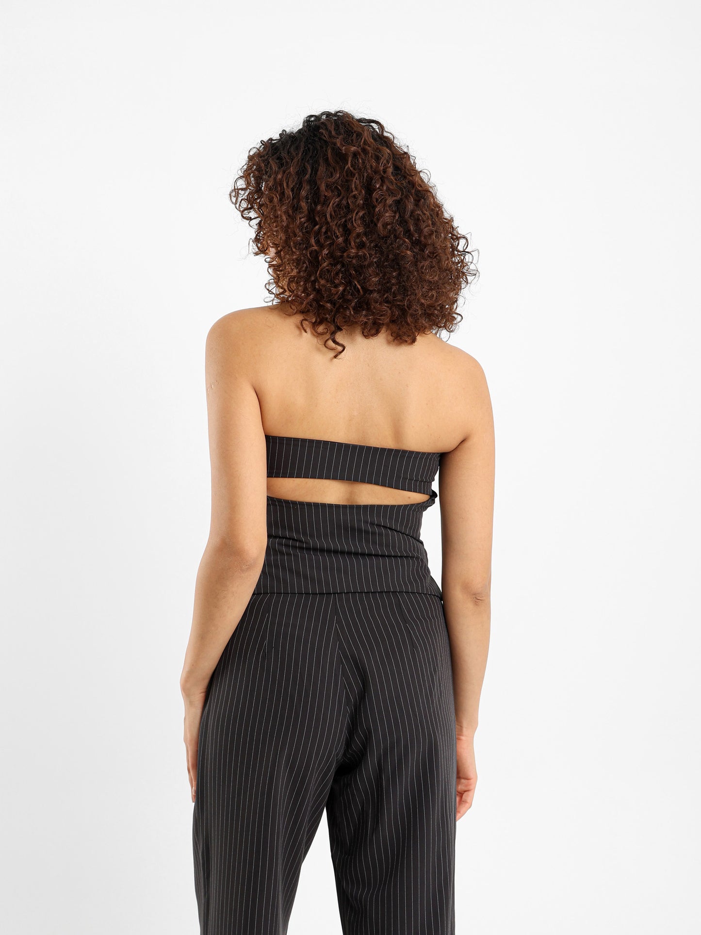 Strapless Striped Top