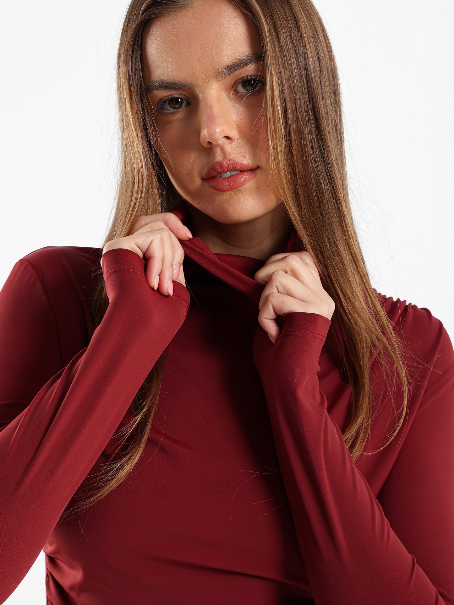Side Ruched Long Sleeve Top