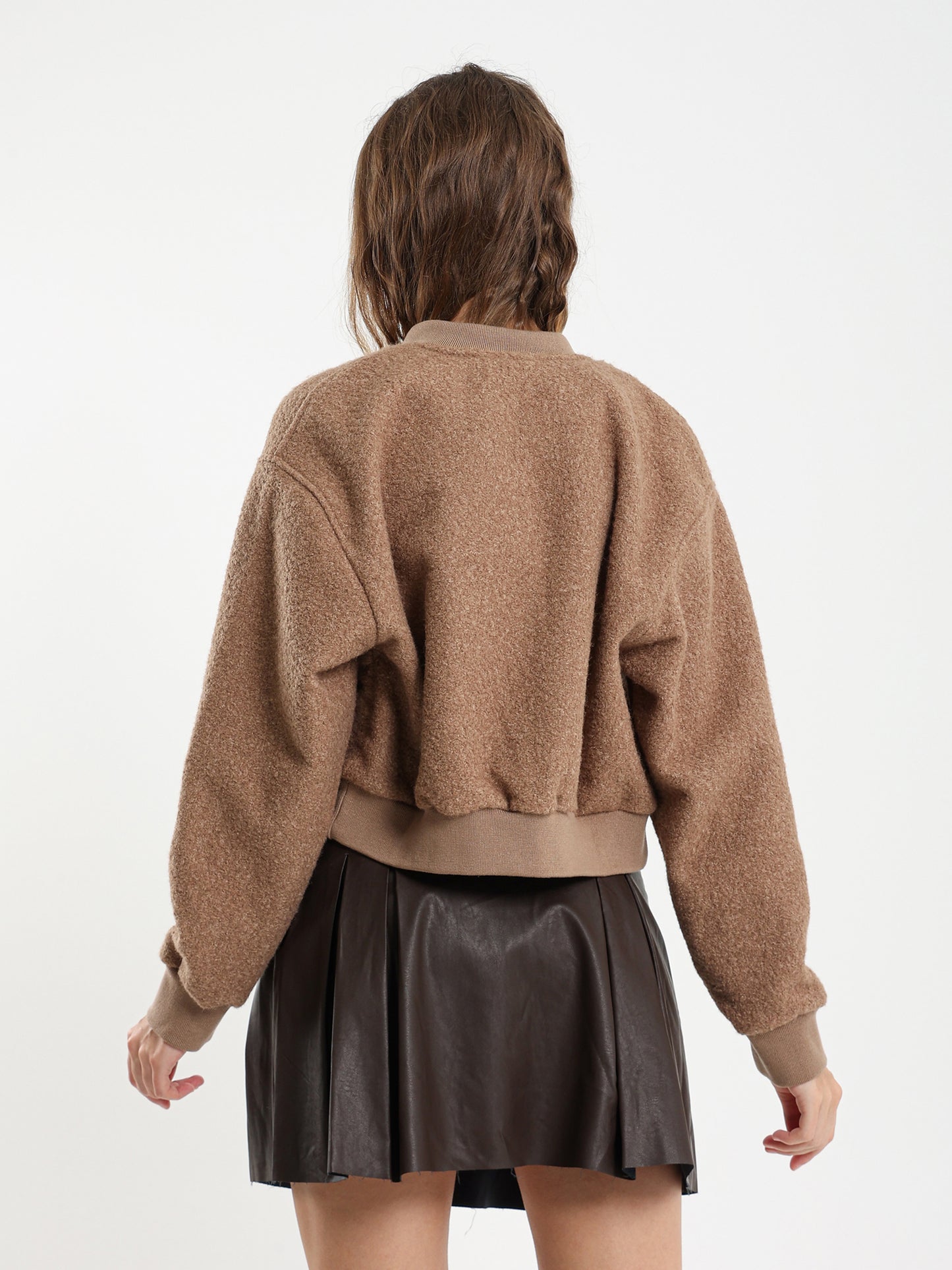 Bomber Jacket with Snaps