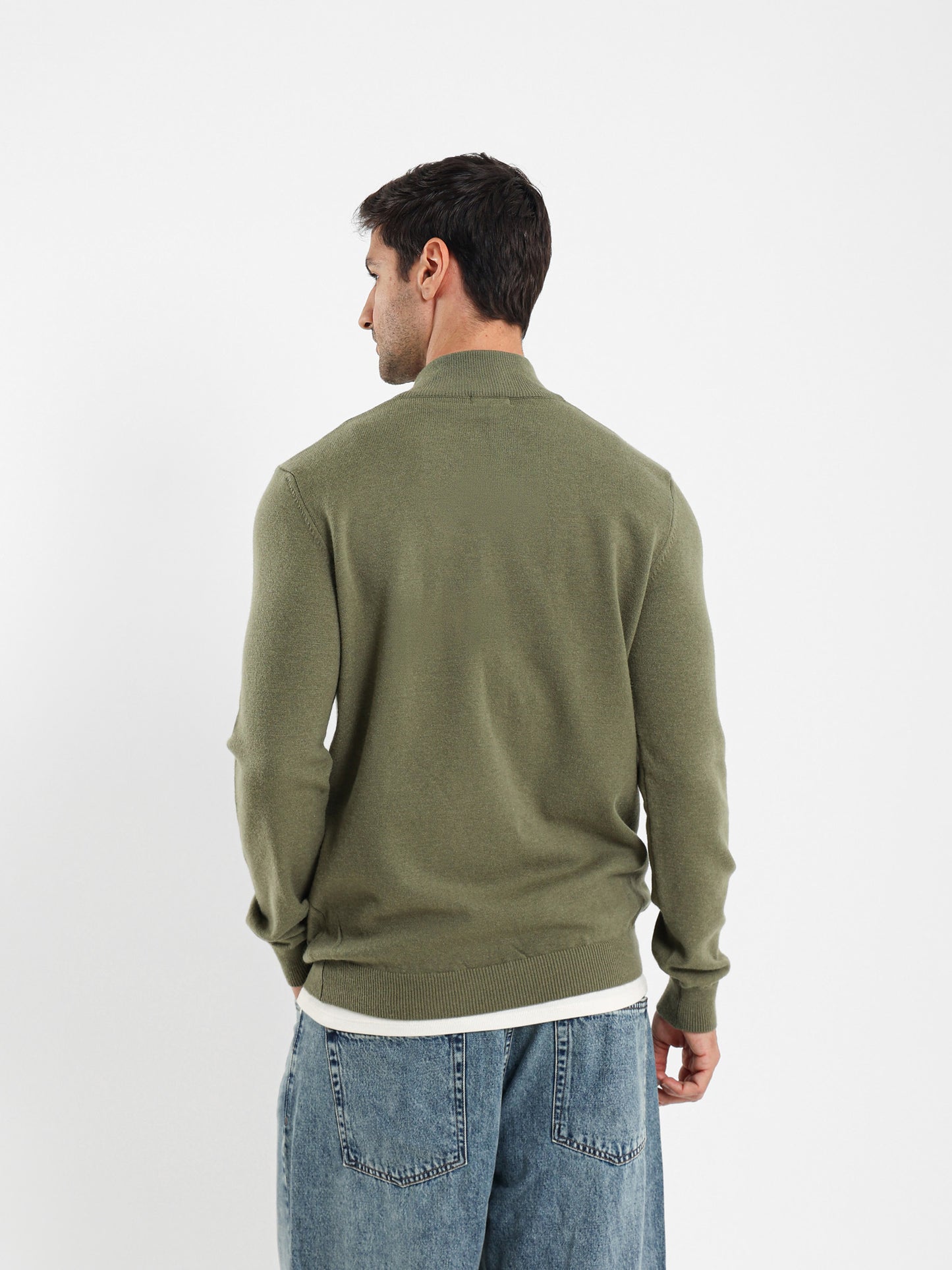 Mock Neck Half-Zip Pullover
