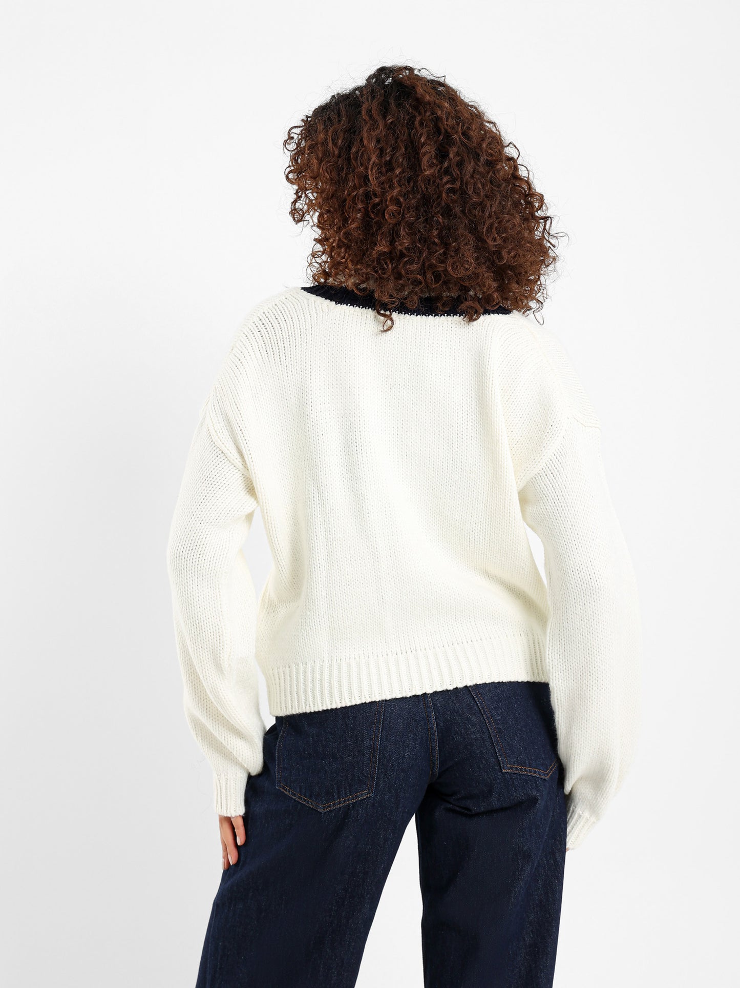 High V-Neck Pullover