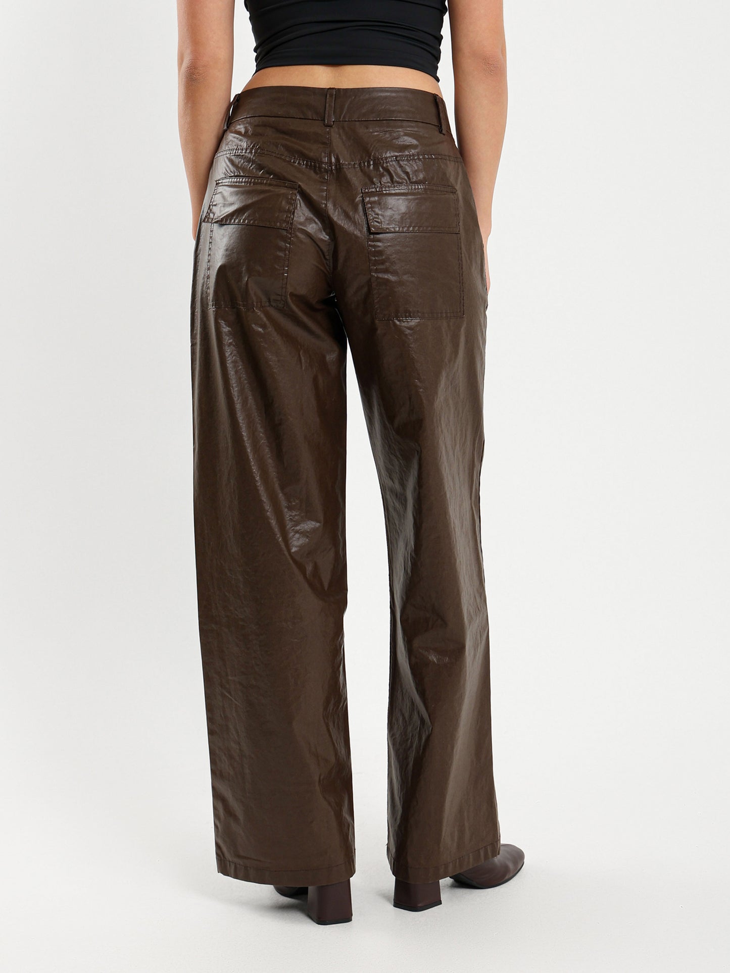 Loose Pants with Large Back Pockets