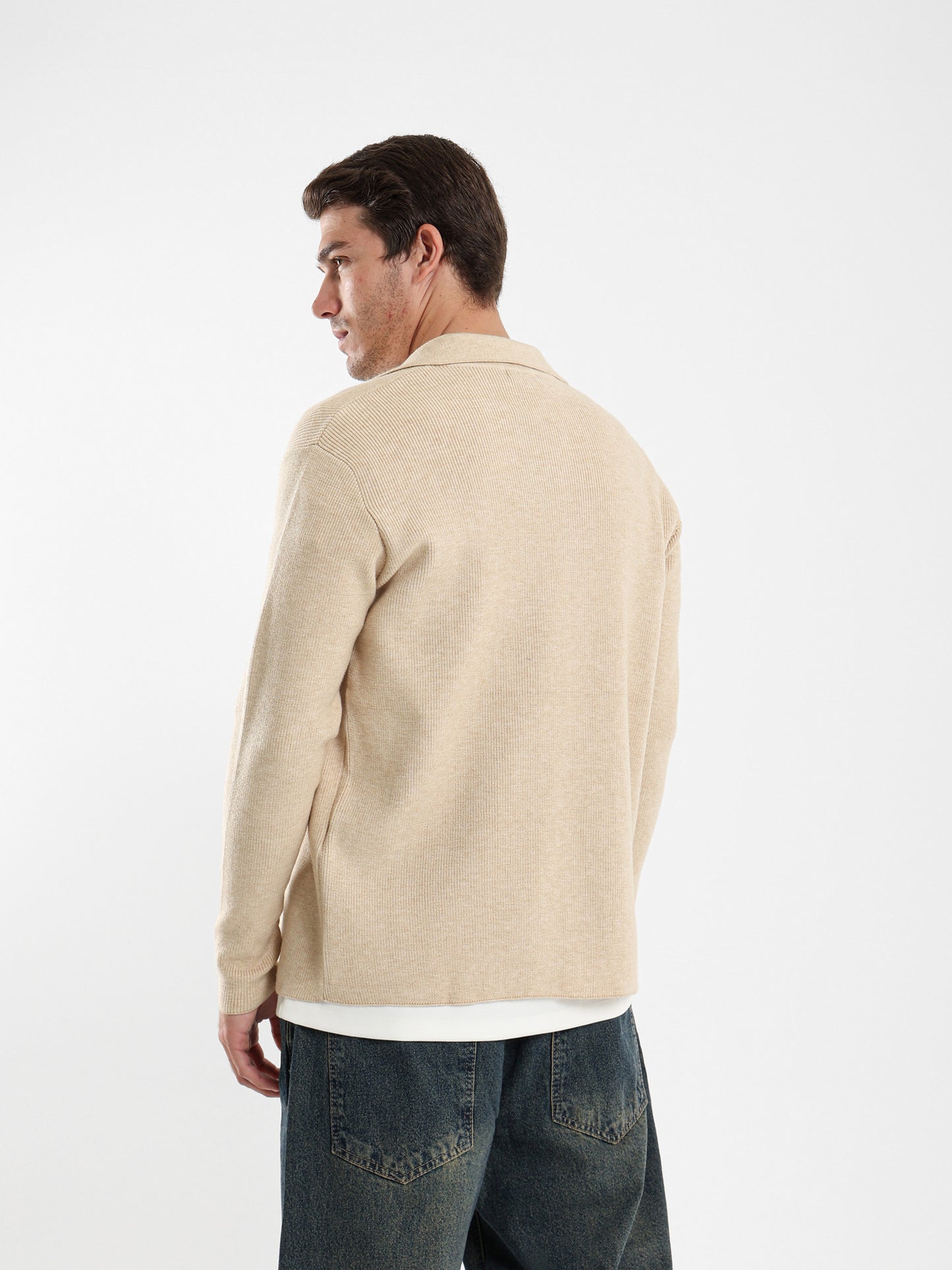 Tricot Button Up Shirt