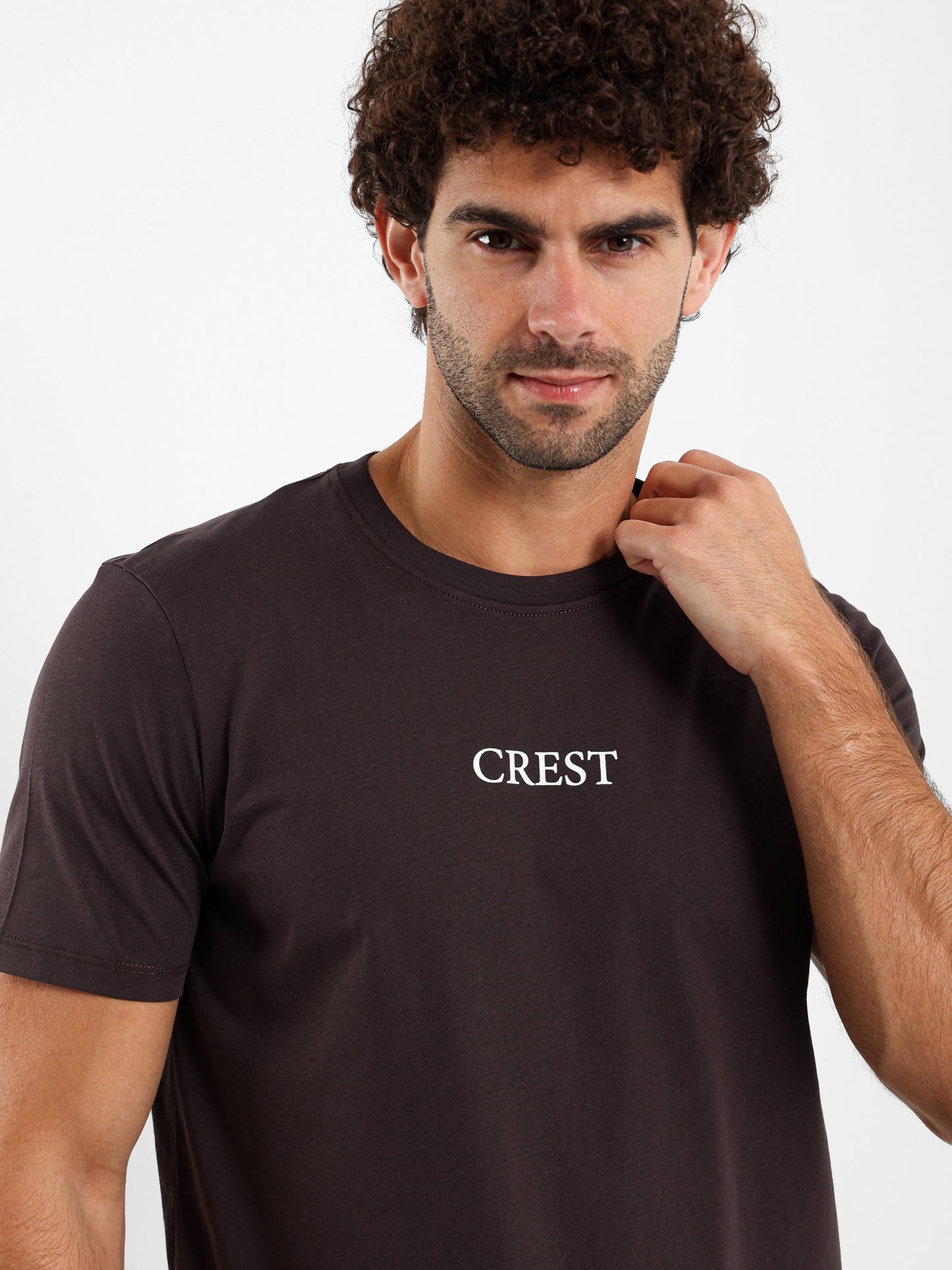 Crest Printed Cotton Tee