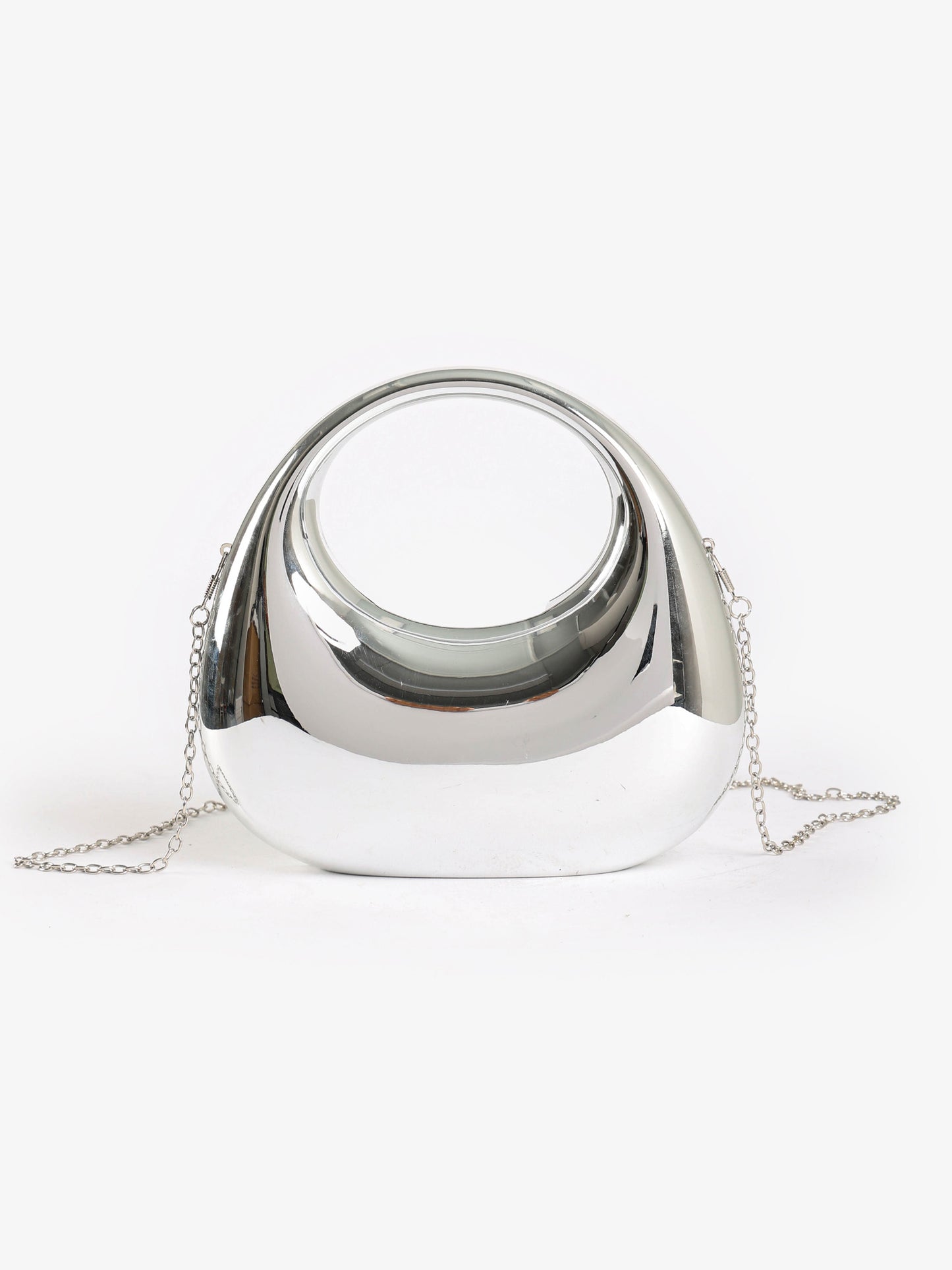 Metallic Sculptural Mini Handbag