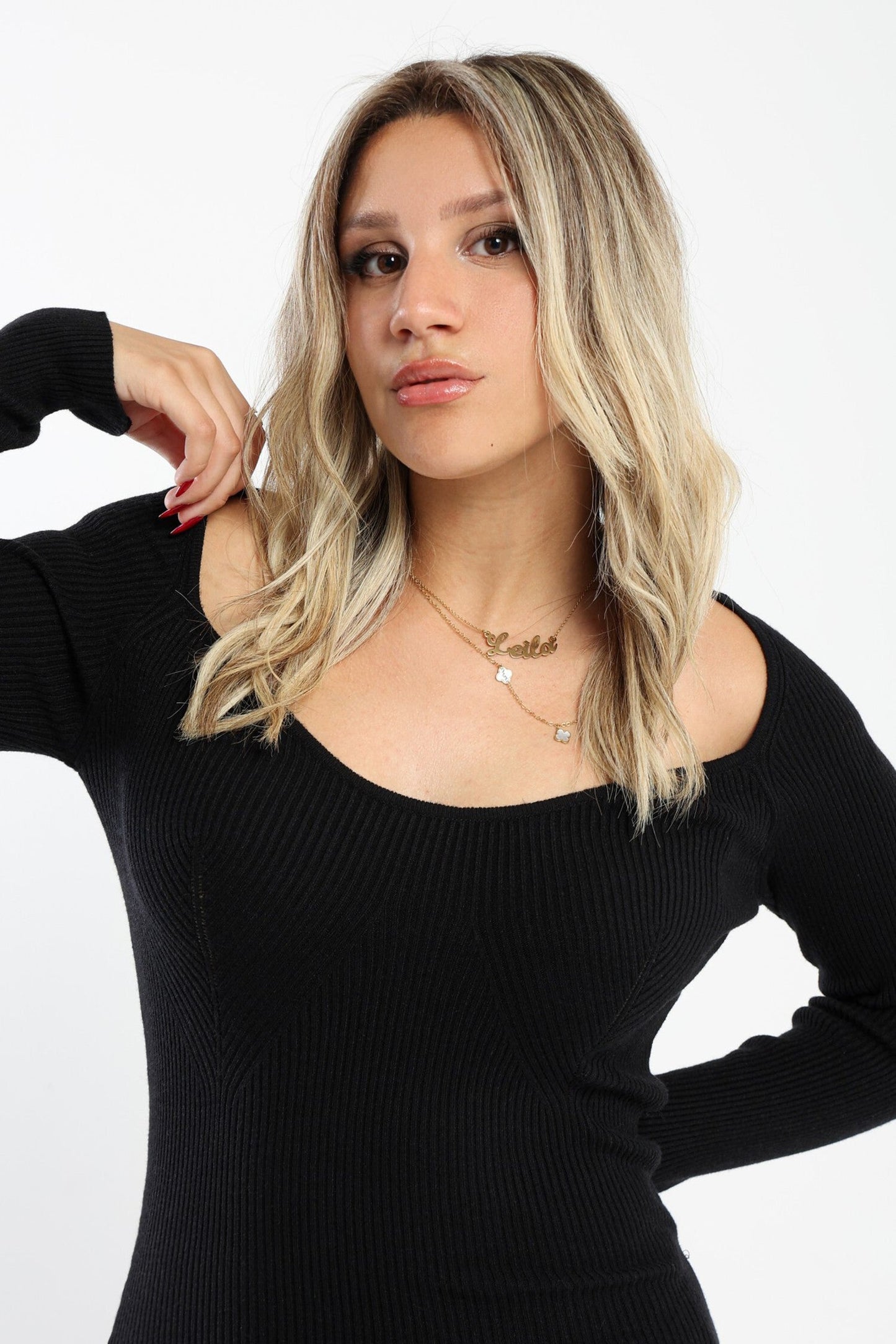 Dress - Bodycon - Cut-out Side