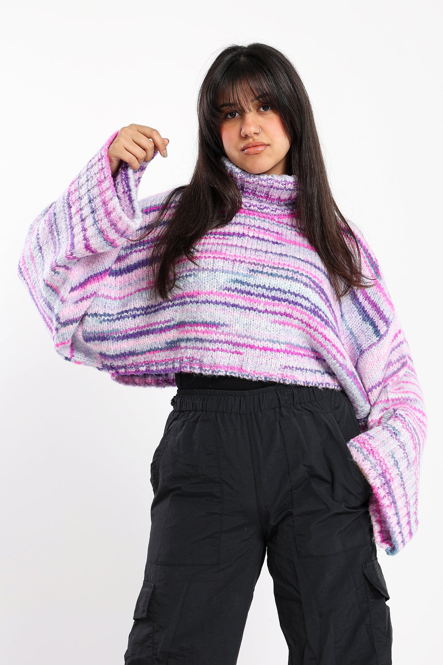 Melange Pullover - Cropped Design