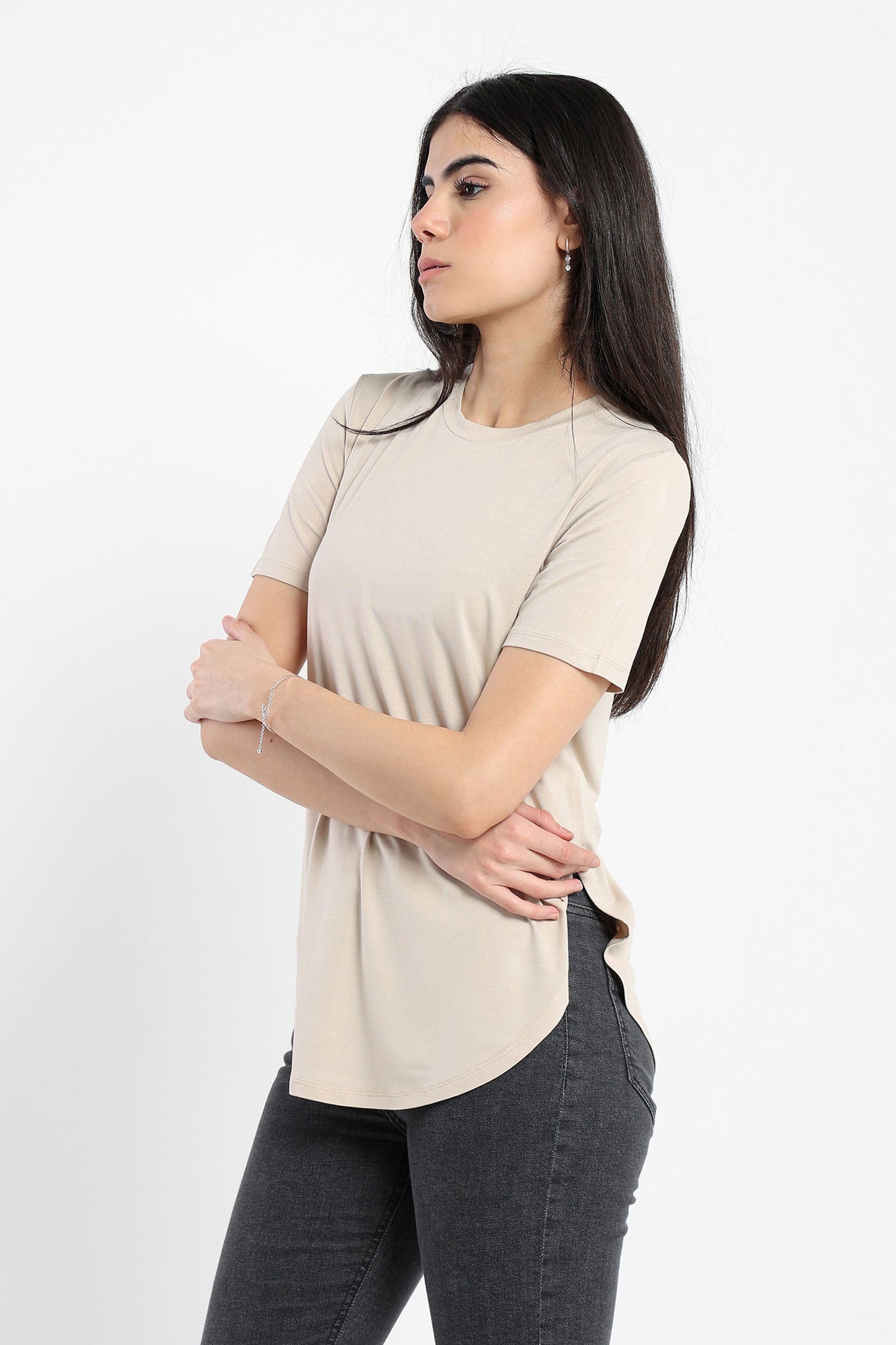 T-shirt - Round Hem - Short sleeves