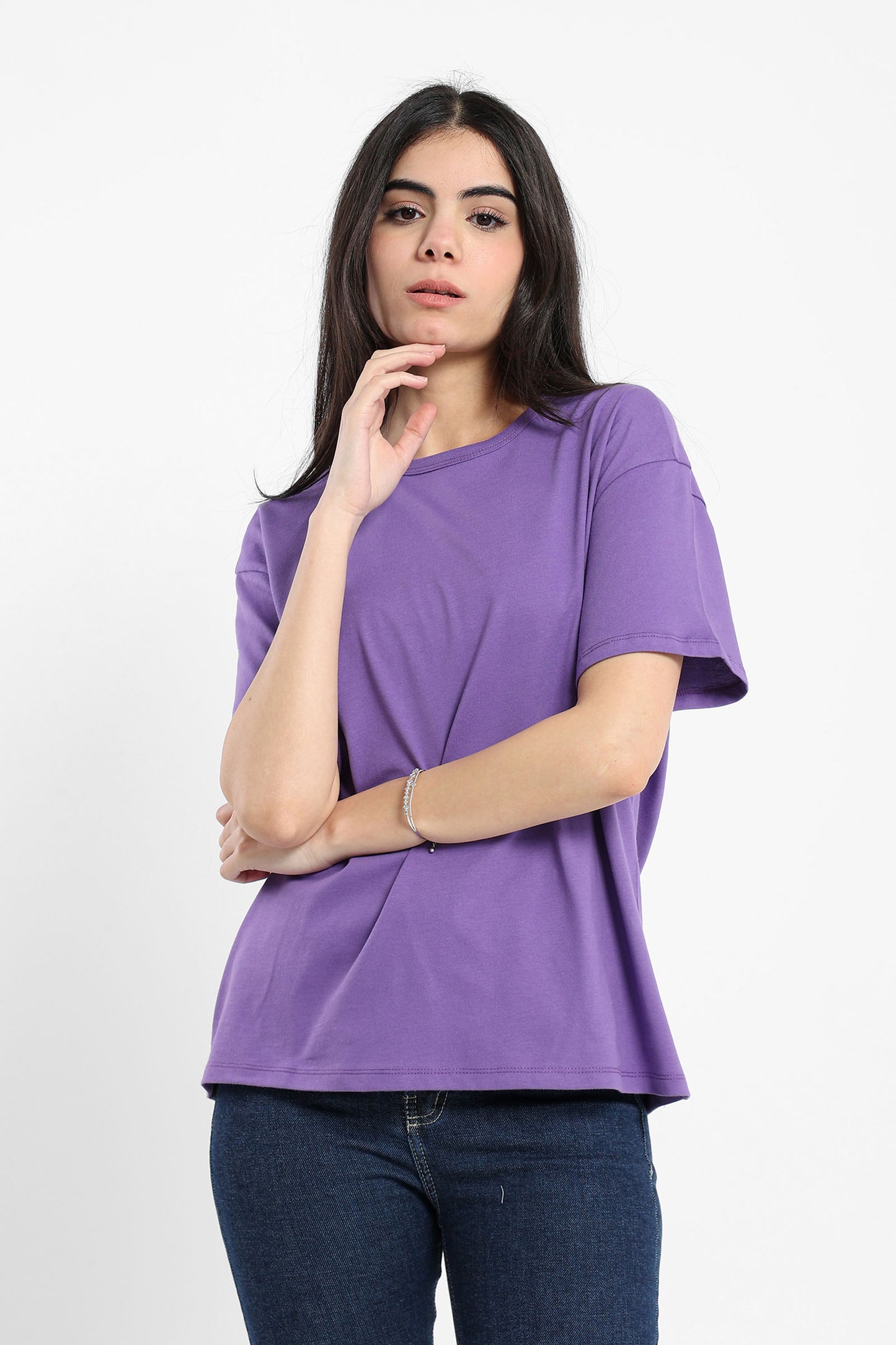 Loose Fit Half Sleeves Tee - Outlet
