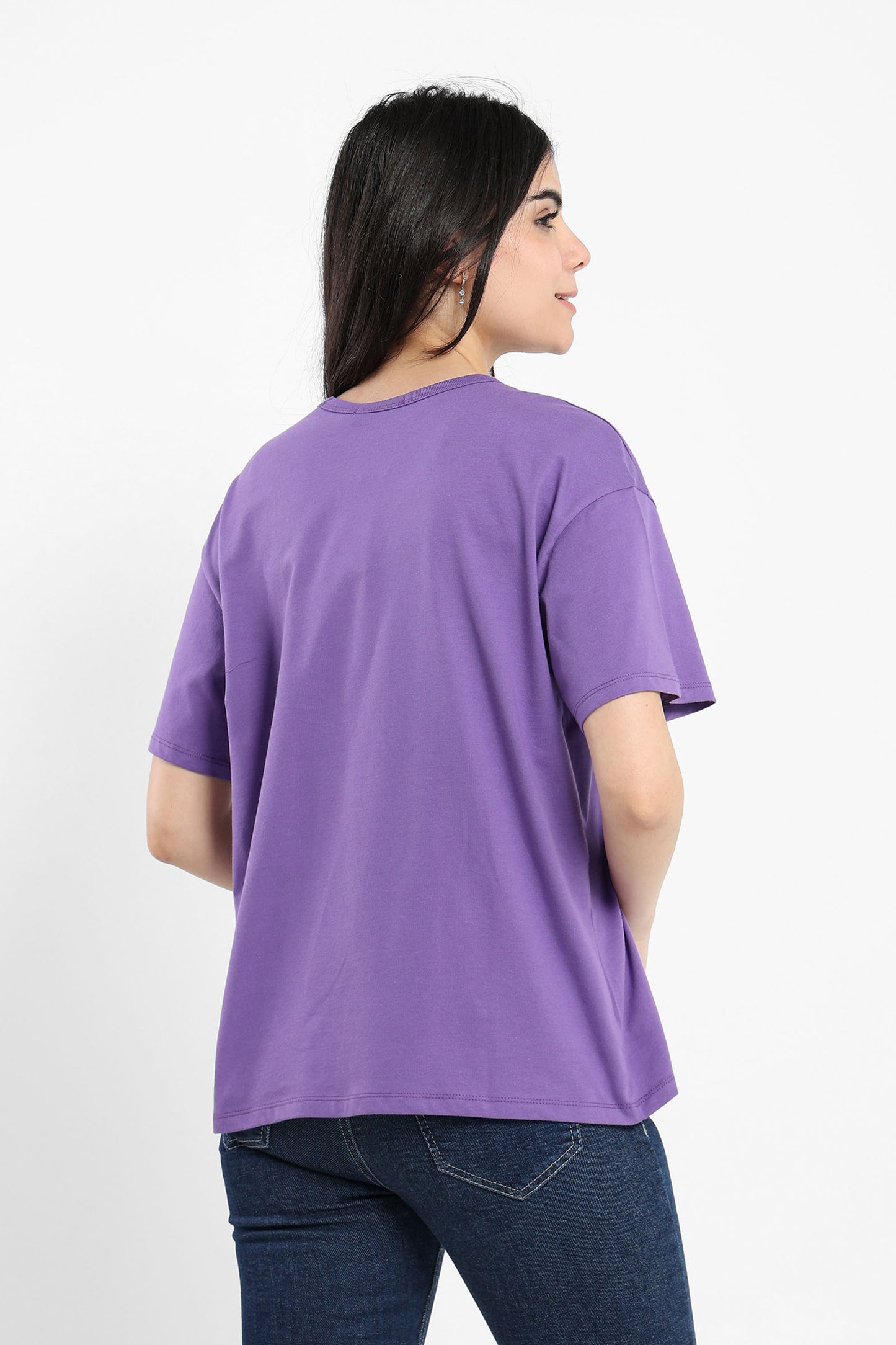 Loose Fit Half Sleeves Tee - Outlet
