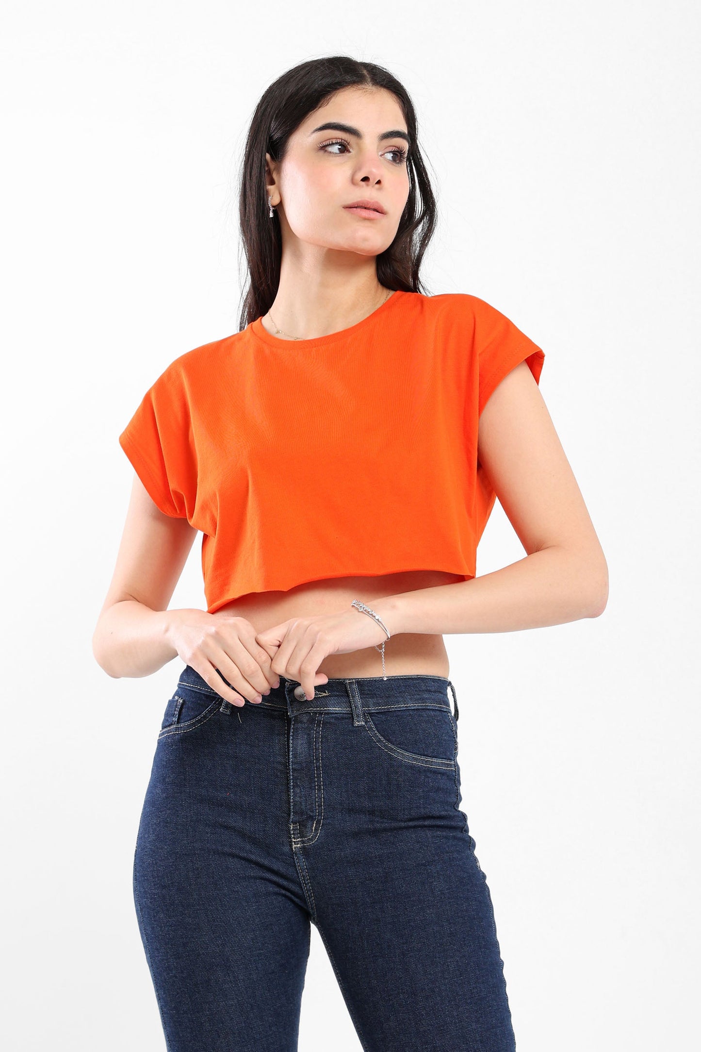 Cropped Top - Cap Sleeves - Outlet