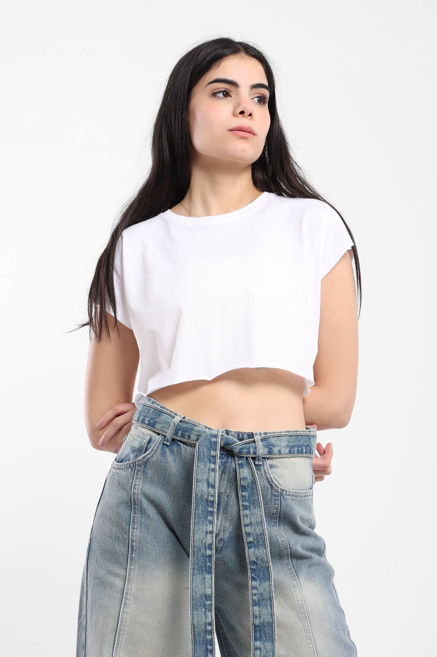 Cropped Top - Cap Sleeves - Outlet