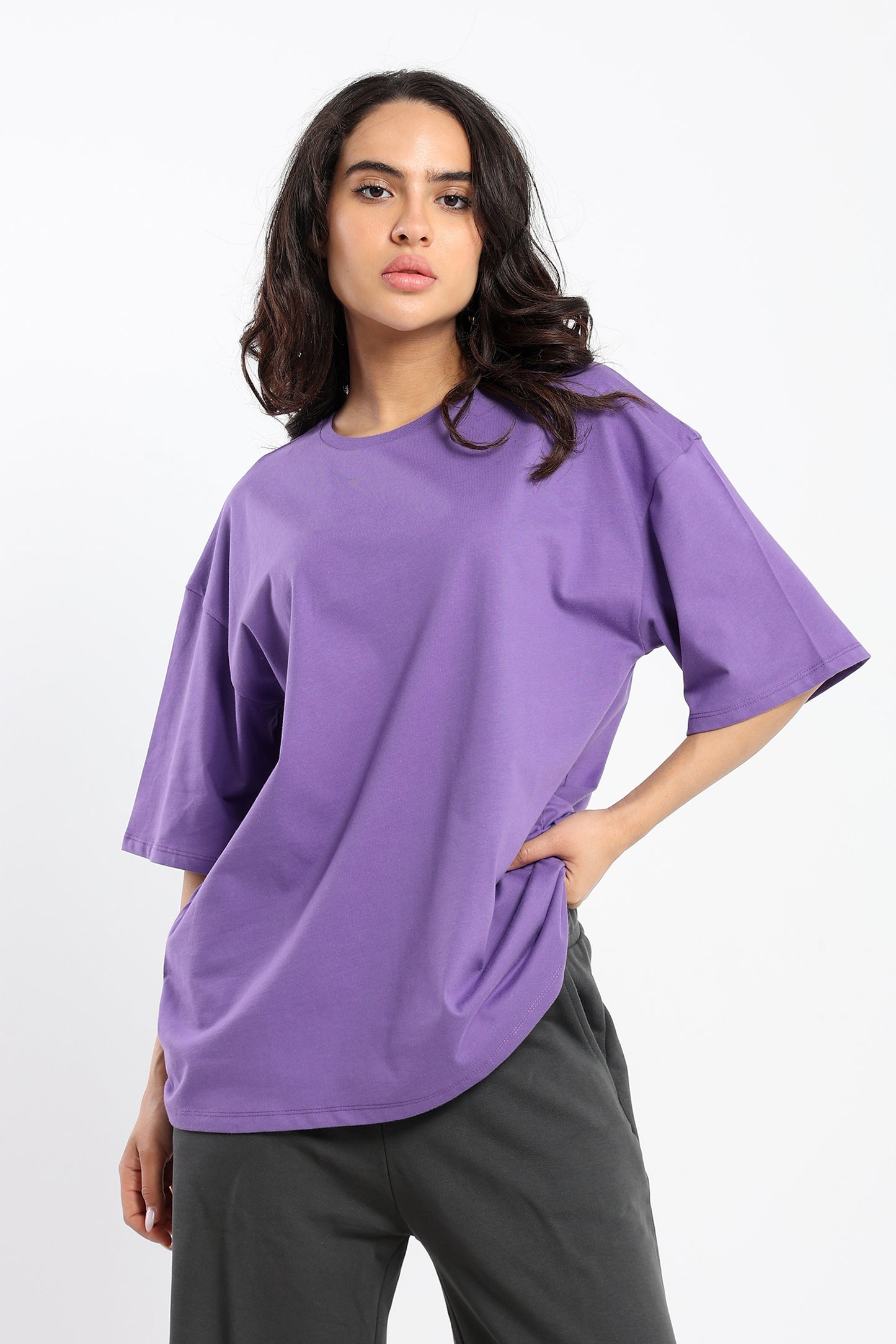 Oversized Crew Neck Tshirt - Outlet