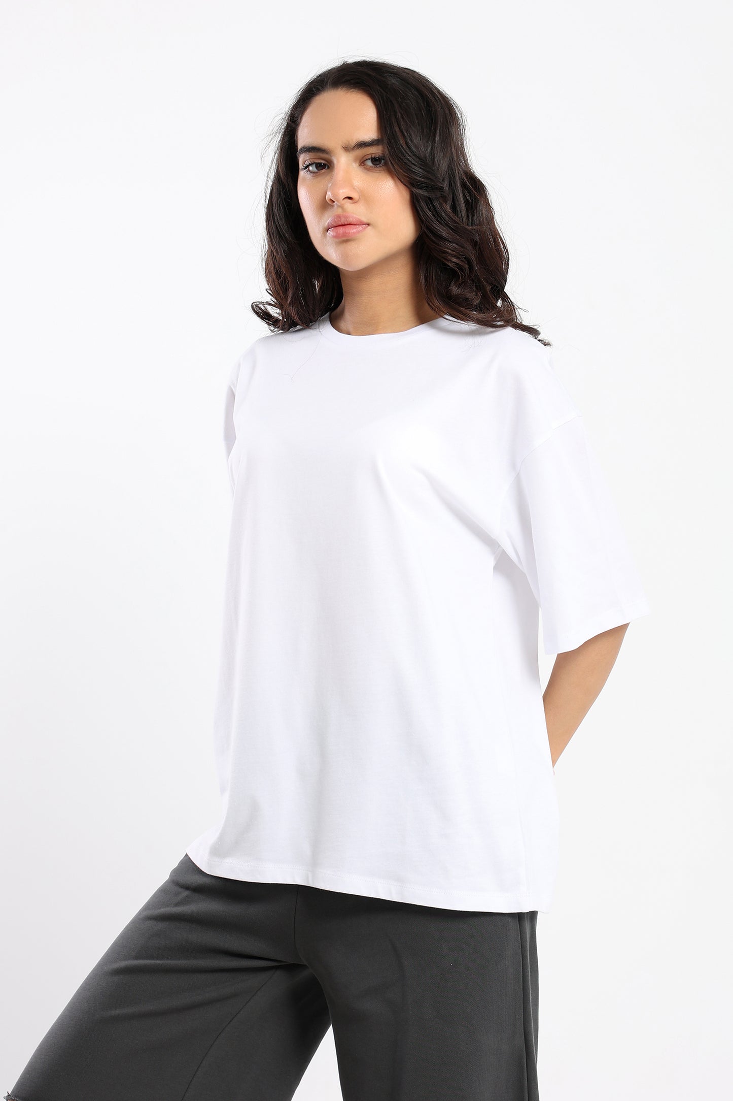 Oversized Crew Neck Tshirt - Outlet