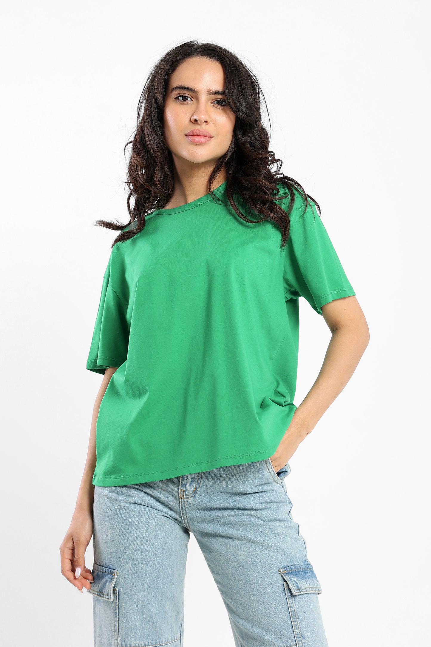 Loose Fit Half Sleeves Tee - Outlet