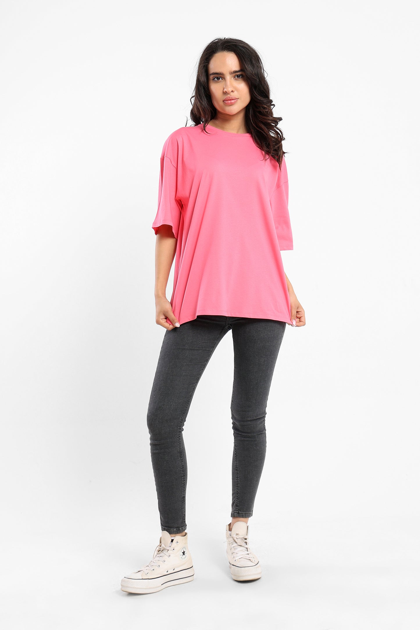 Oversized Crew Neck Tshirt - Outlet
