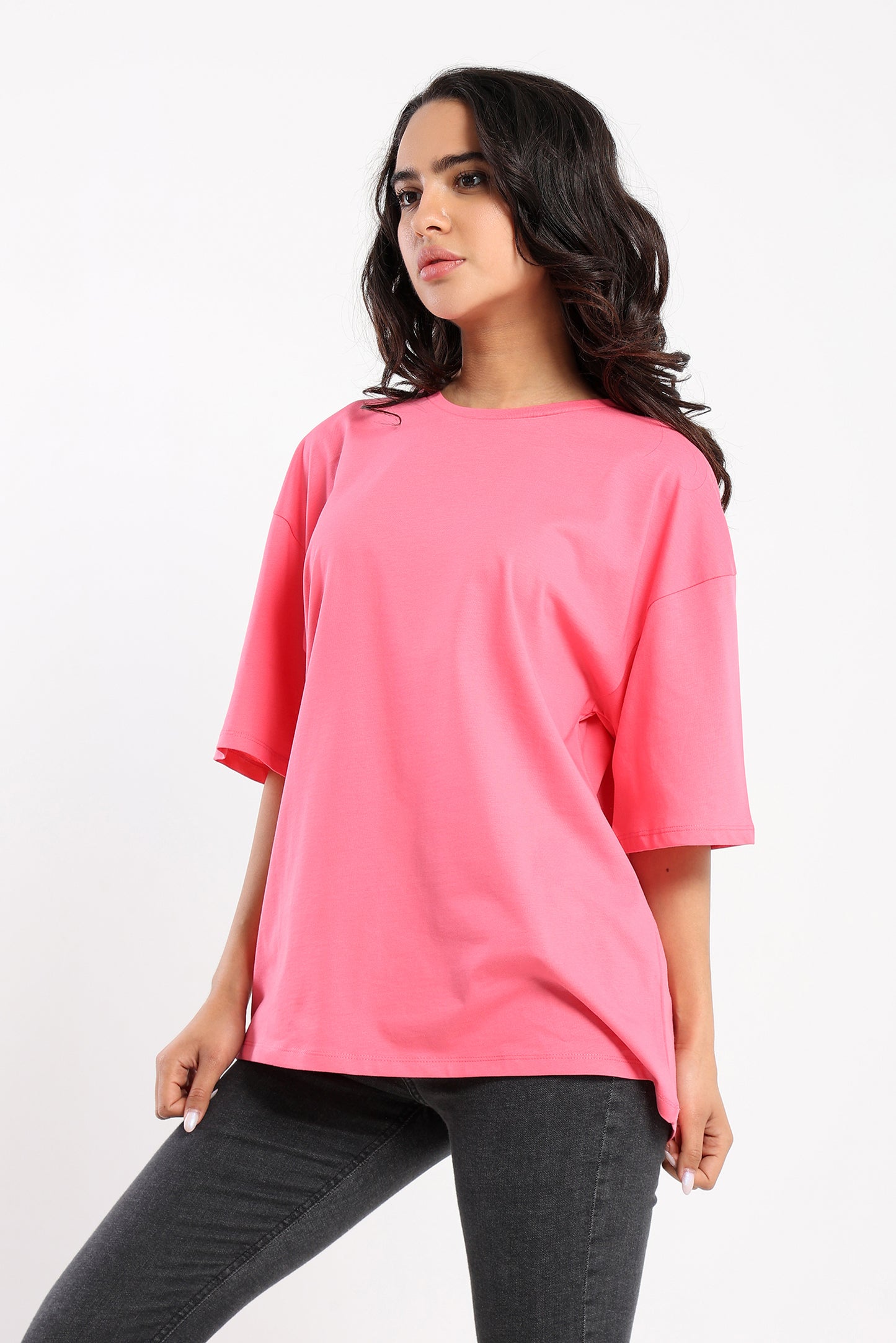Oversized Crew Neck Tshirt - Outlet