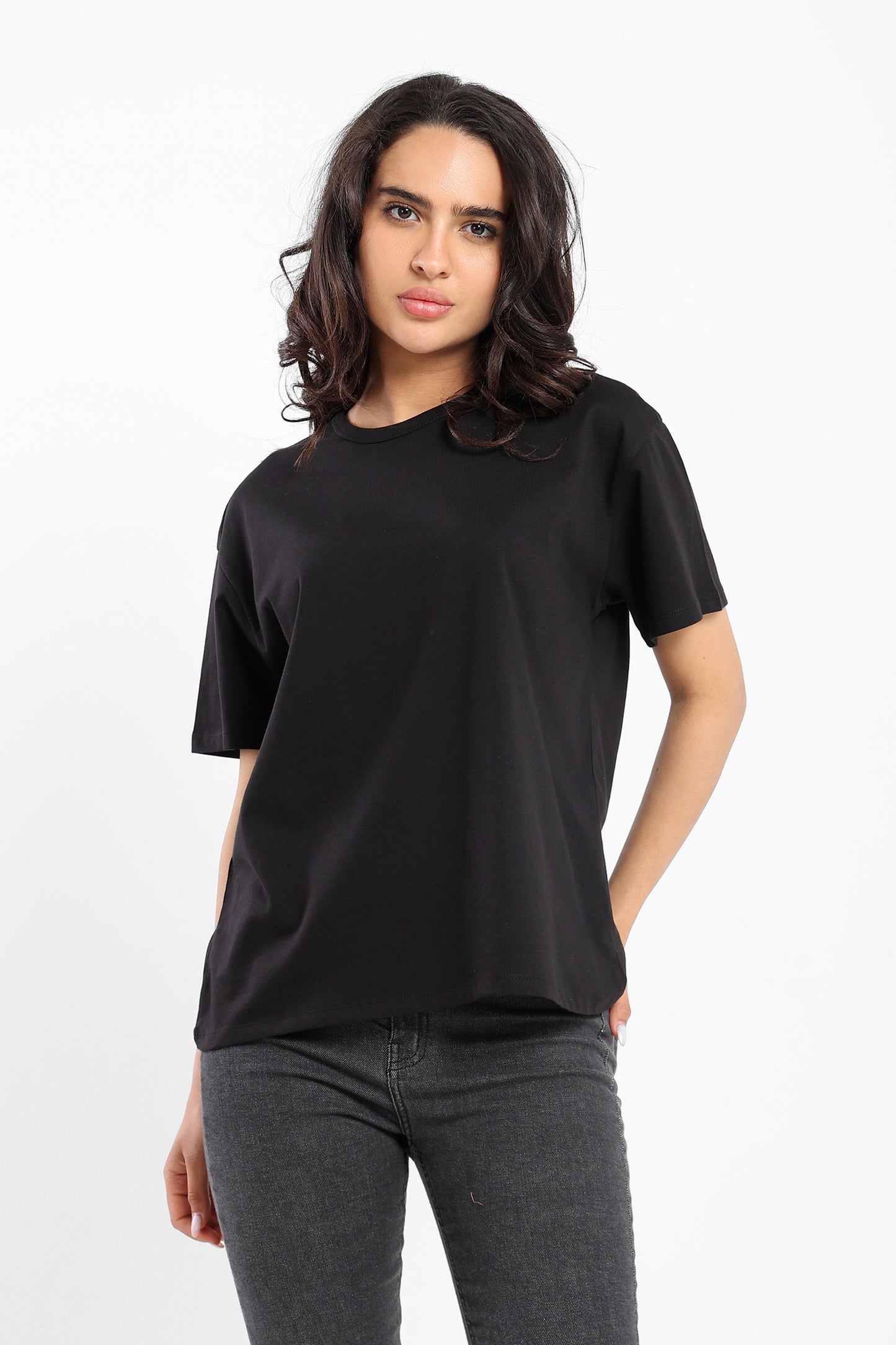 Loose Fit Half Sleeves Tee - Outlet