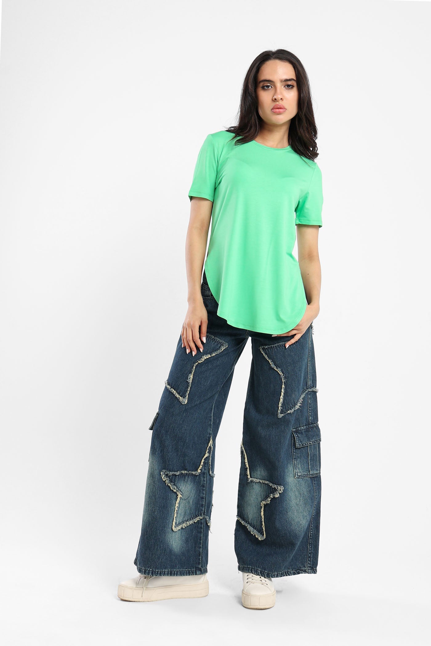 T-shirt - Round Hem - Short sleeves