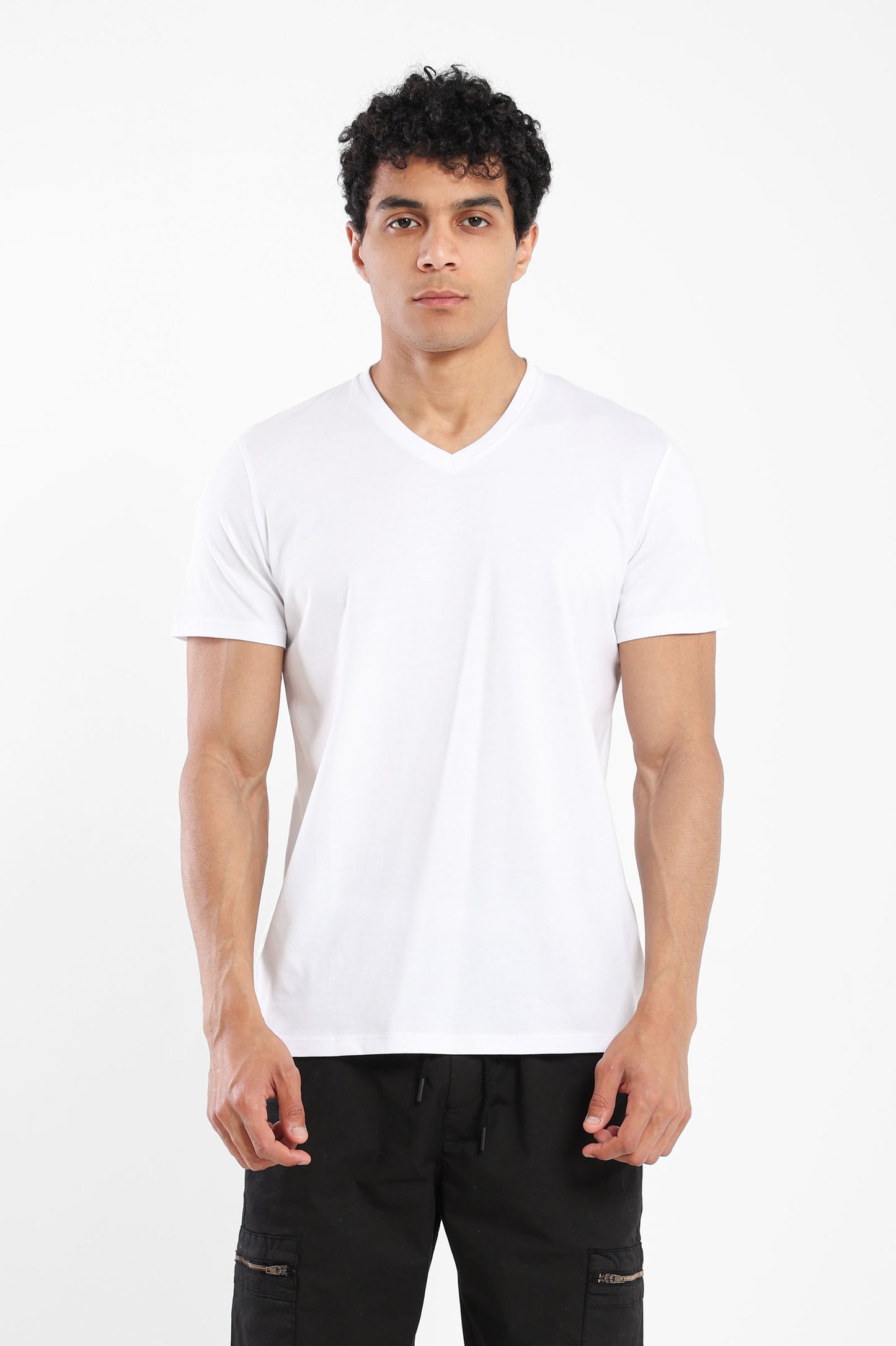 T-Shirt Regular Finished V-Neck - Outlet
