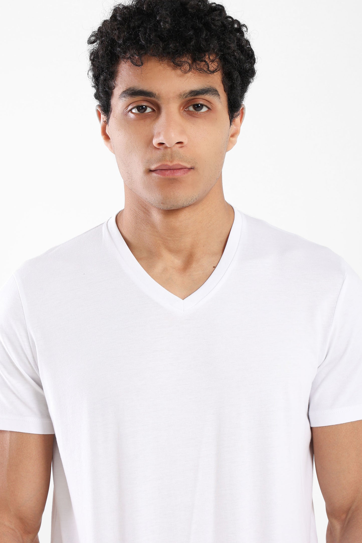 T-Shirt Regular Finished V-Neck - Outlet