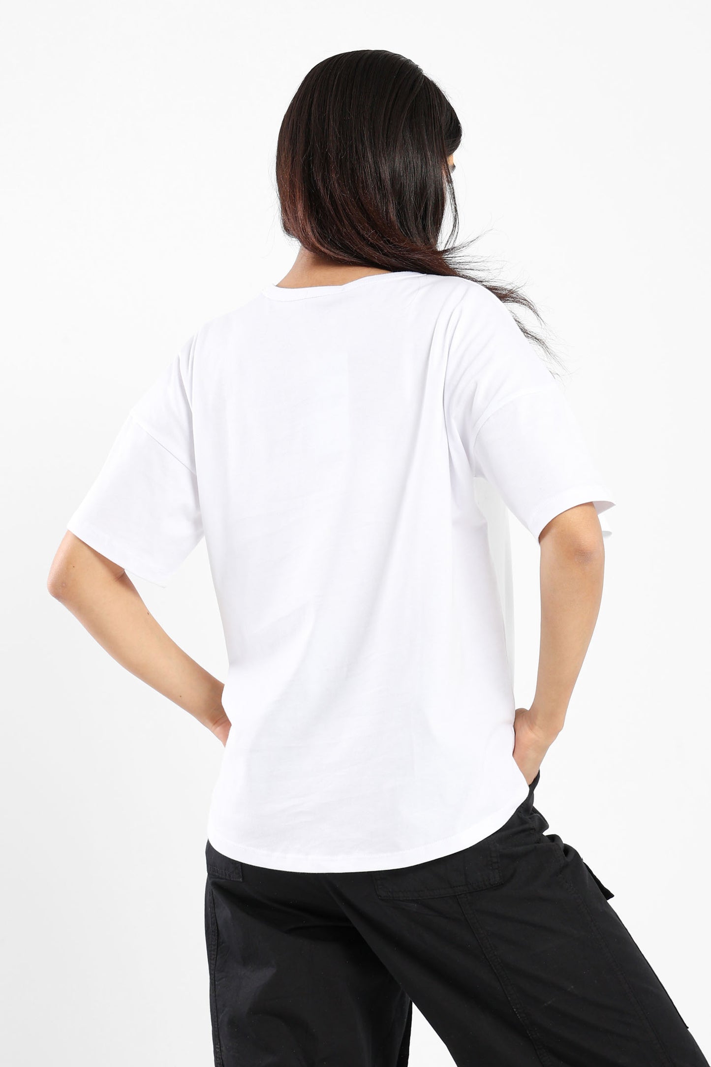 Loose Hi Low Tshirt With Small Side - Outlet