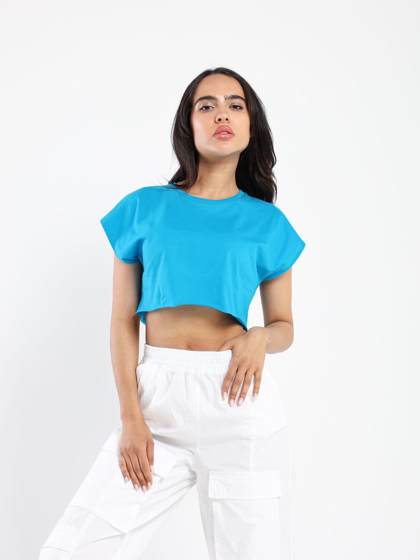Cropped Top - Cap Sleeves - Outlet