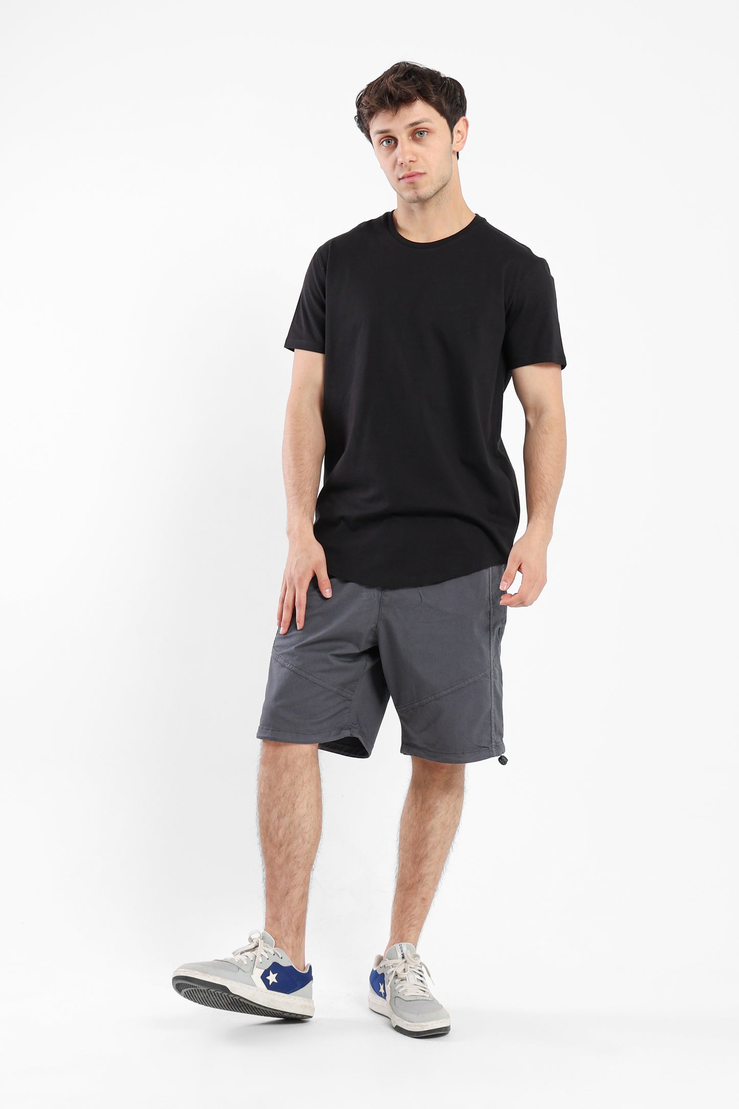 T-Shirt Regular T-Shirt Long-Fit Round Hem - Outlet