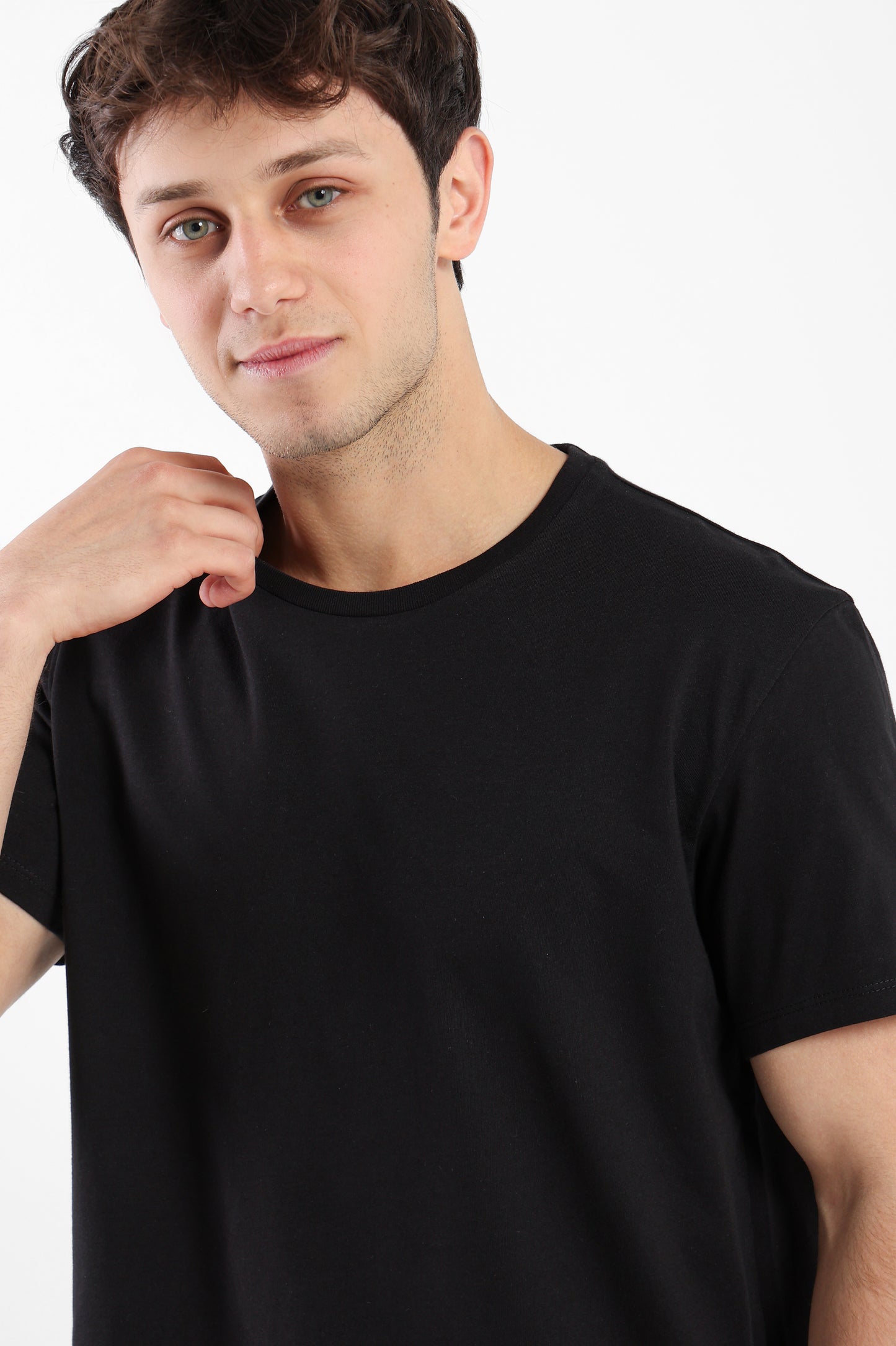 T-Shirt Regular T-Shirt Long-Fit Round Hem - Outlet