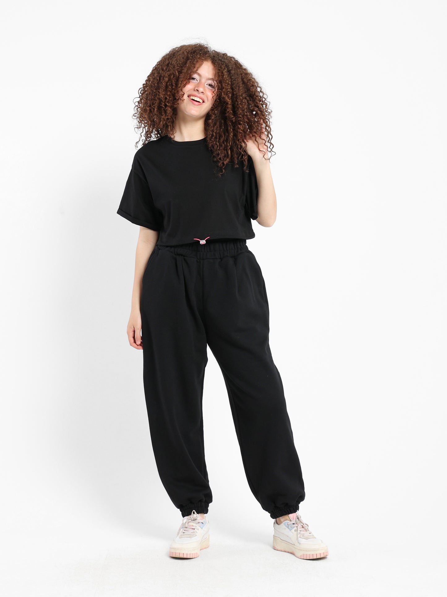 Drawstring Hem T-Shirt - Outlet