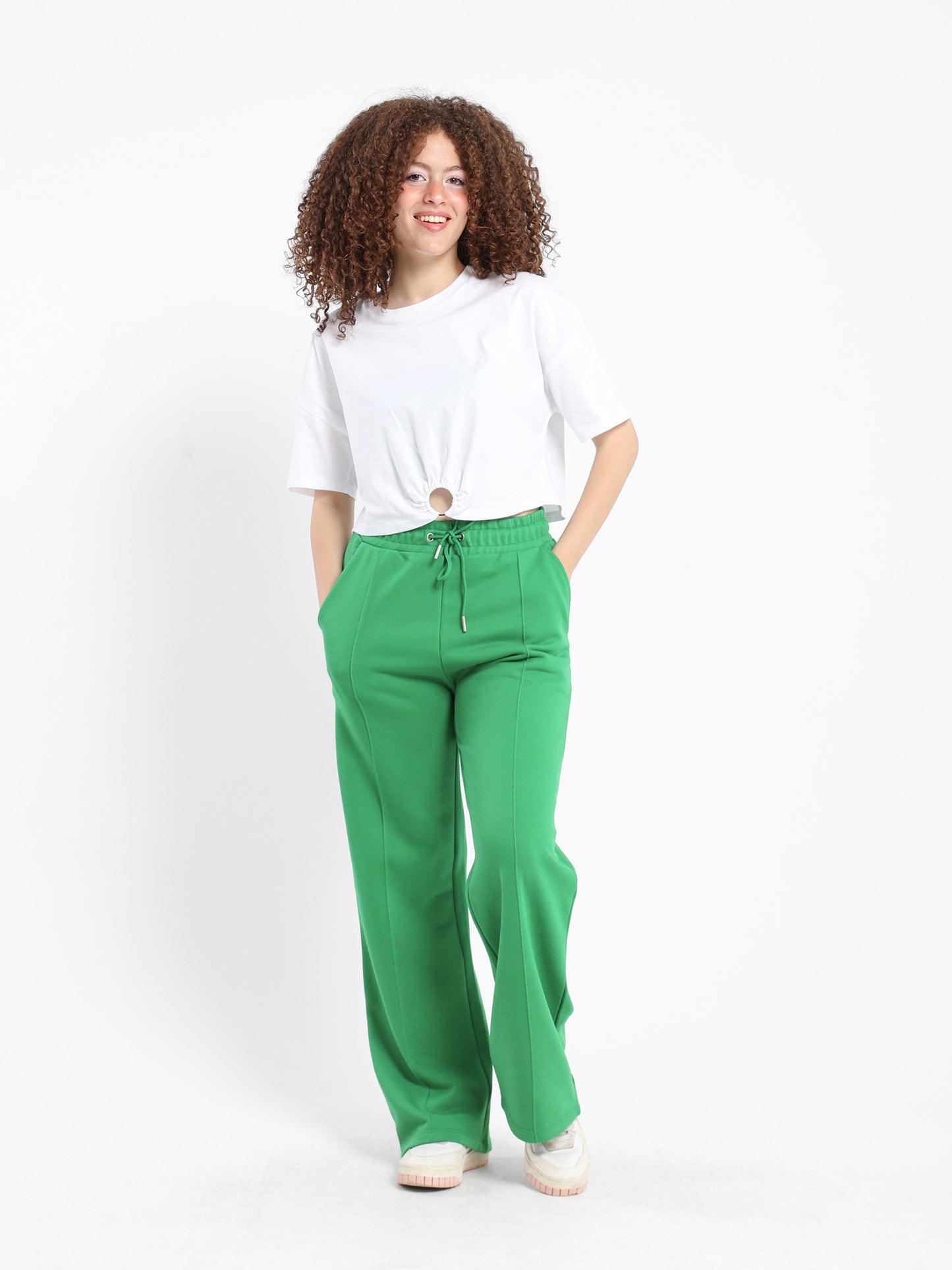Cropped T-Shirt with Ring - Outlet