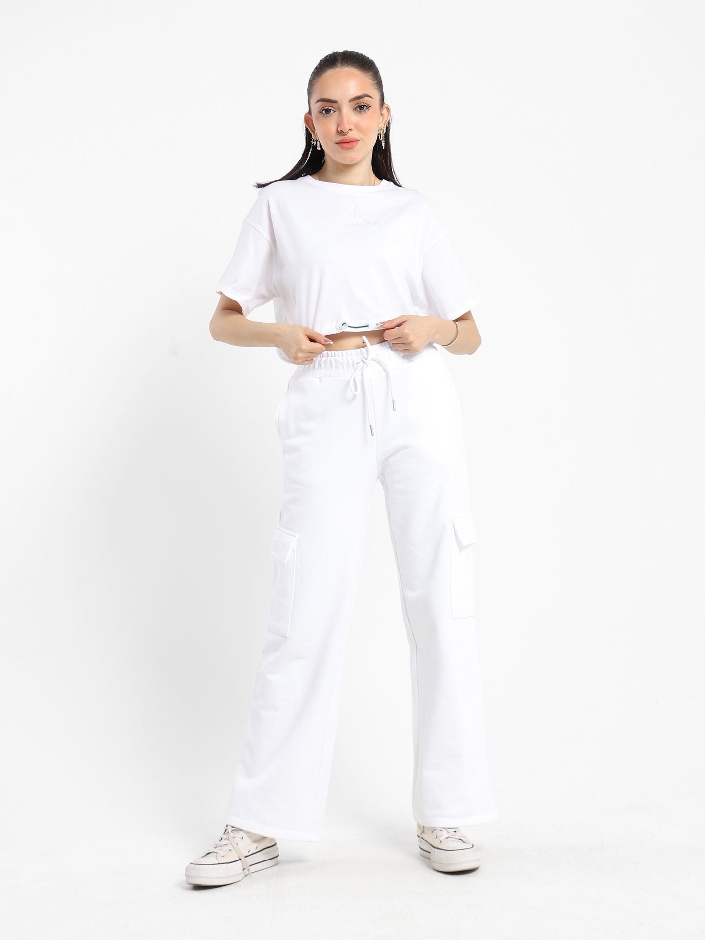 Drawstring Hem T-Shirt - Outlet