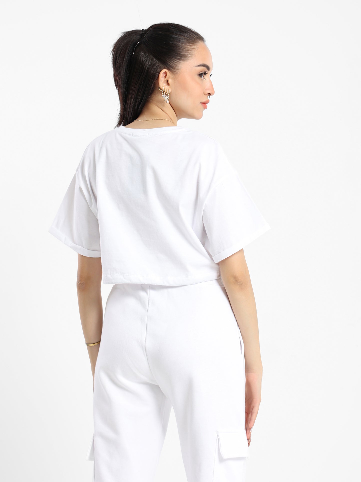 Drawstring Hem T-Shirt - Outlet