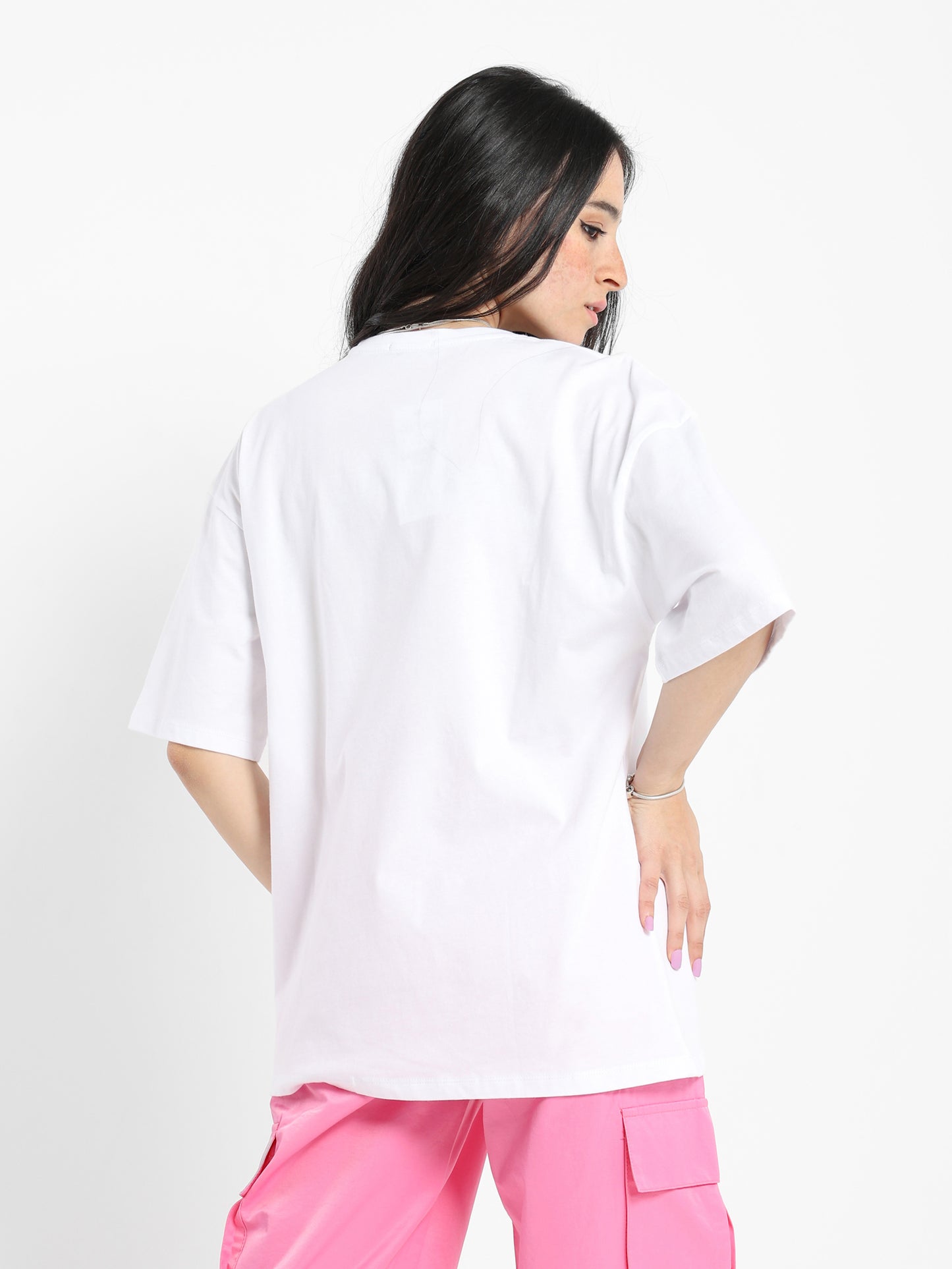 Oversized Palm Print T-Shirt - Outlet