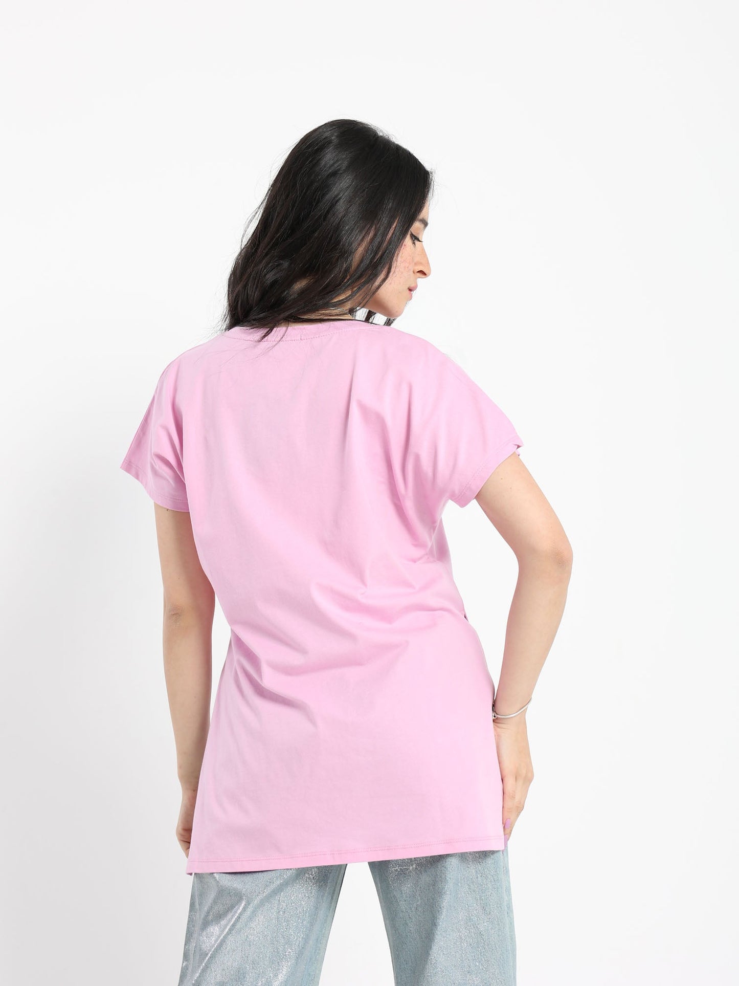 T-Shirt - "May Letting Go" Print - Slit Sides