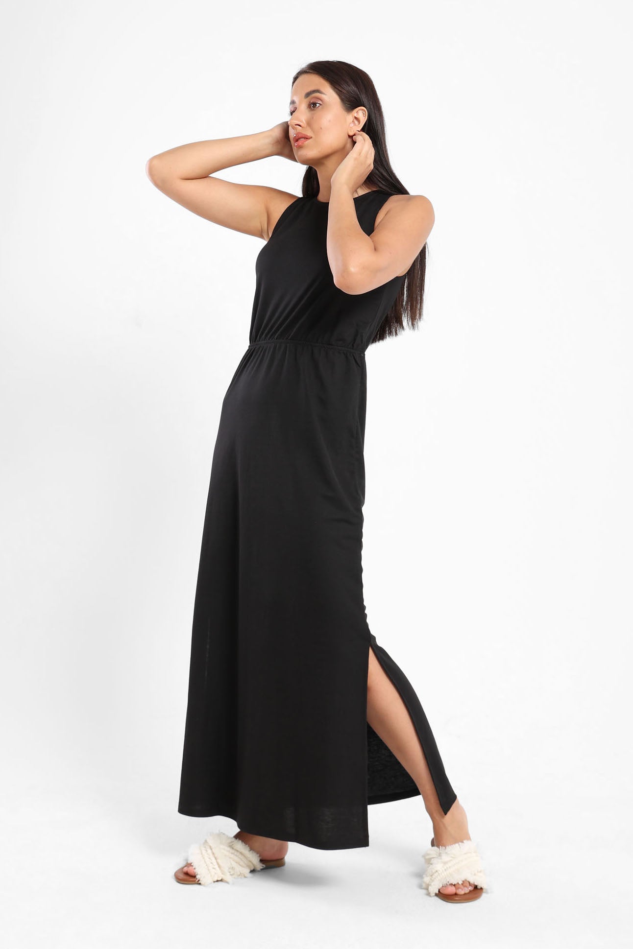 Basic Dress Long Dress Solid - Outlet