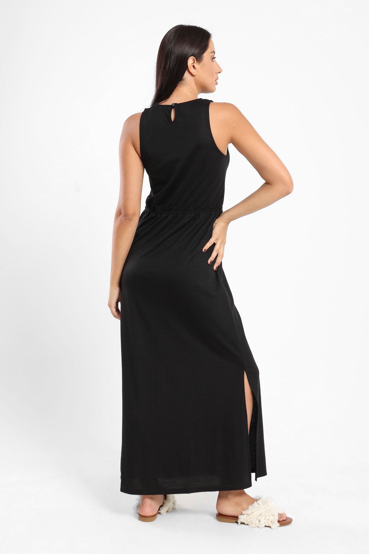 Basic Dress Long Dress Solid - Outlet