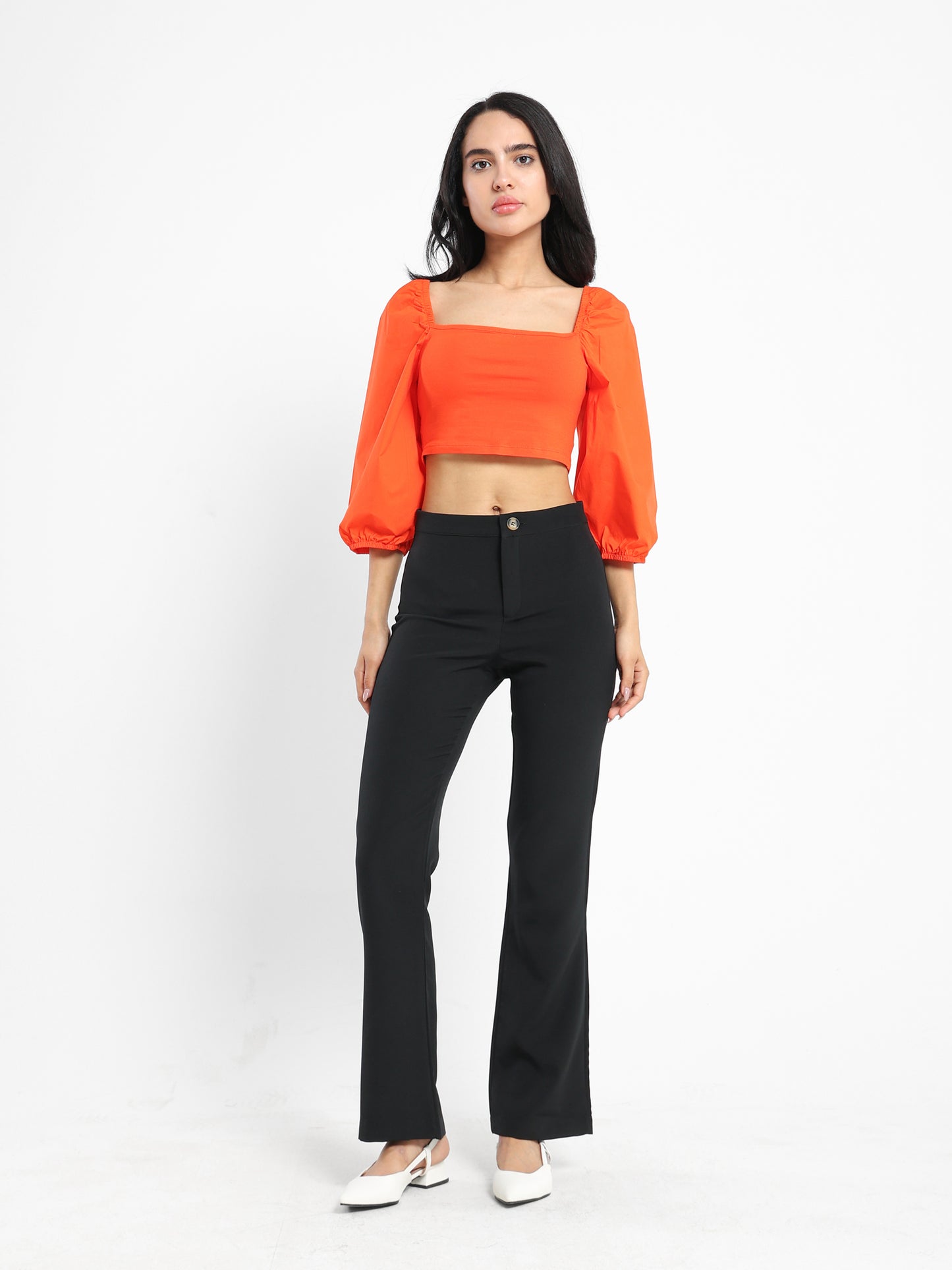 Poplin Sleeve Top - Outlet