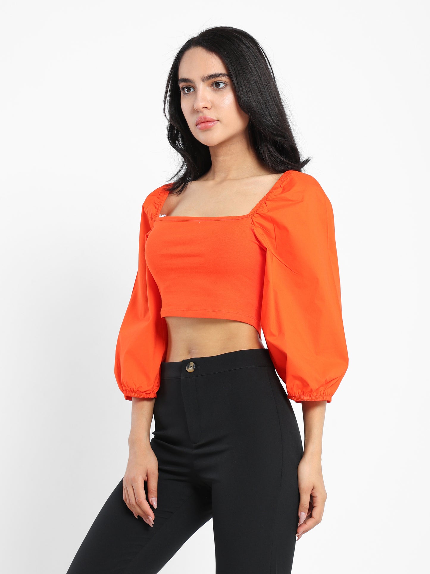 Poplin Sleeve Top - Outlet