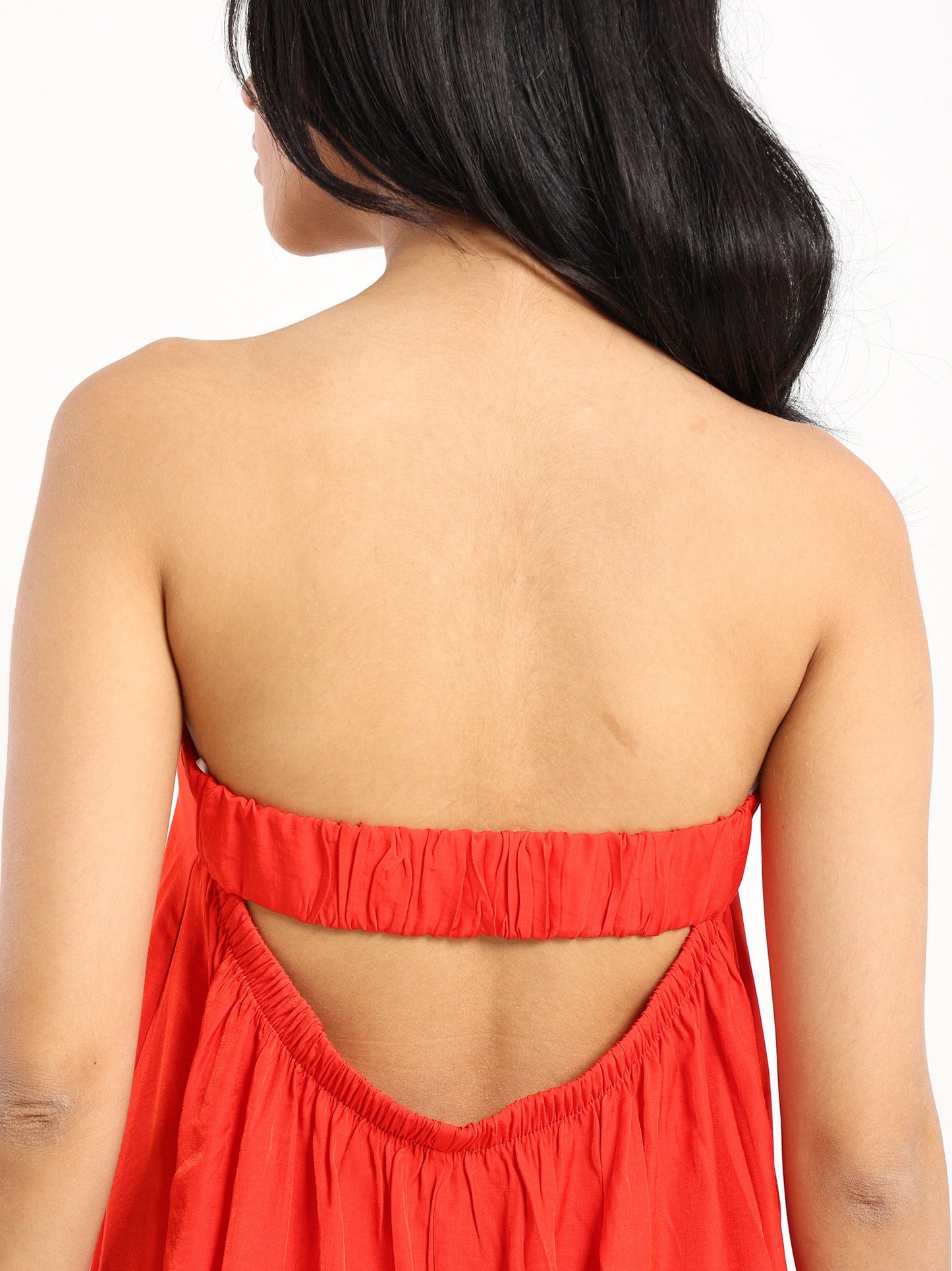 Strapless Maxi A Shape Dress