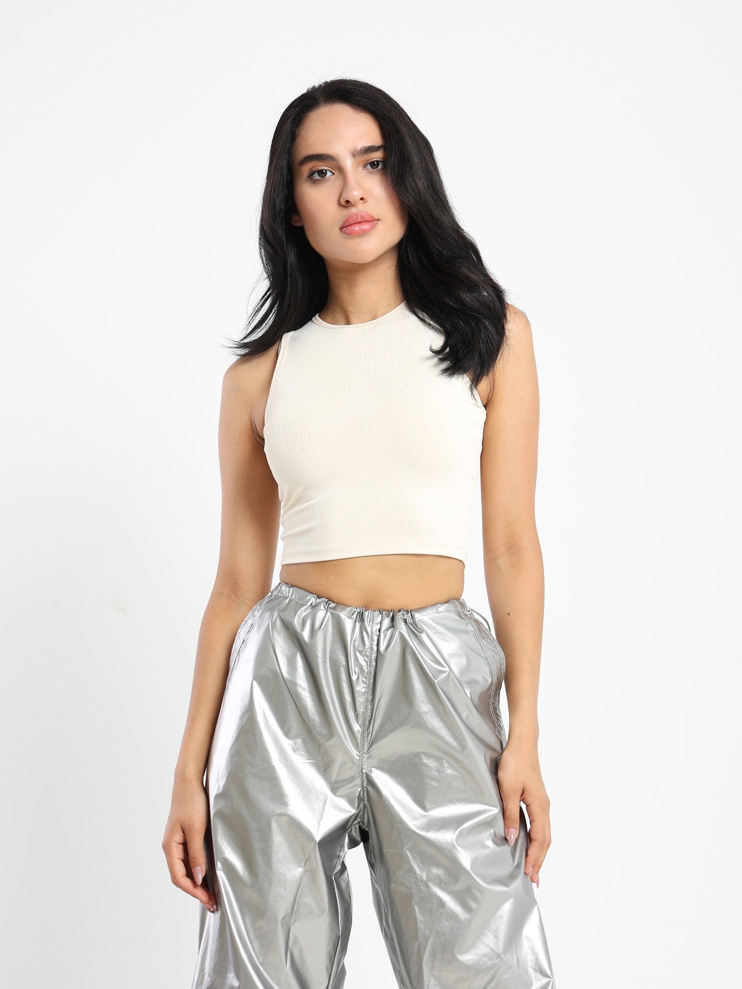 Cropped Halter Neck Top - Outlet