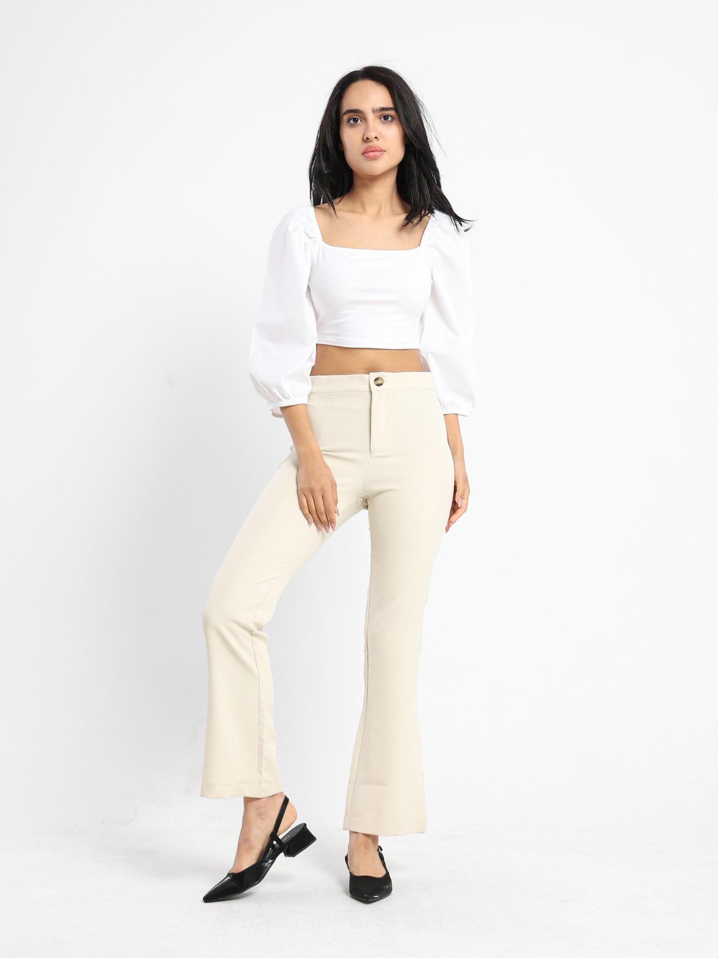Poplin Sleeve Top - Outlet