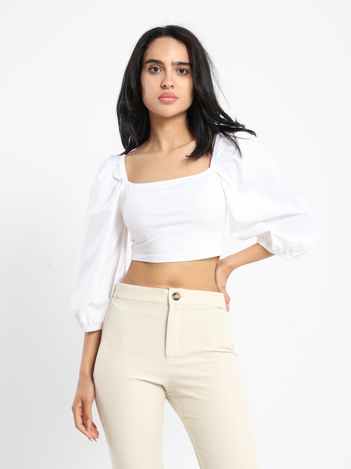 Poplin Sleeve Top - Outlet