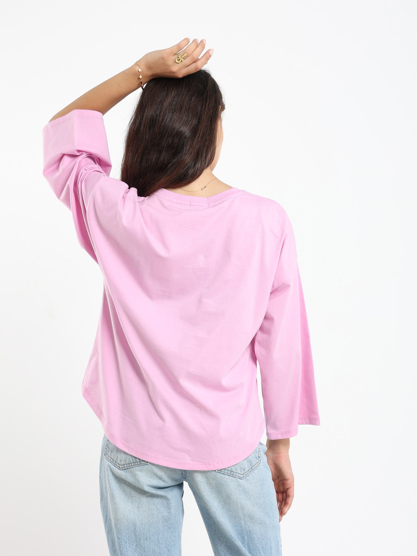 Palm Trees Print Ls Tshirt