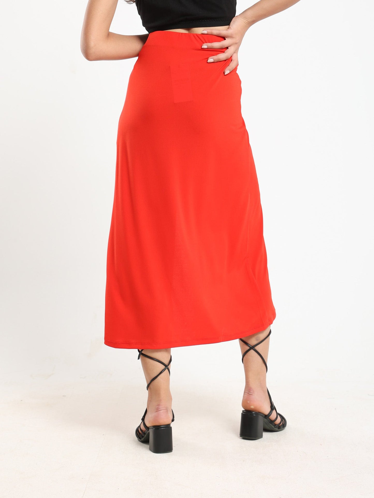 Wrap Around Skirt With Cutout - Outlet