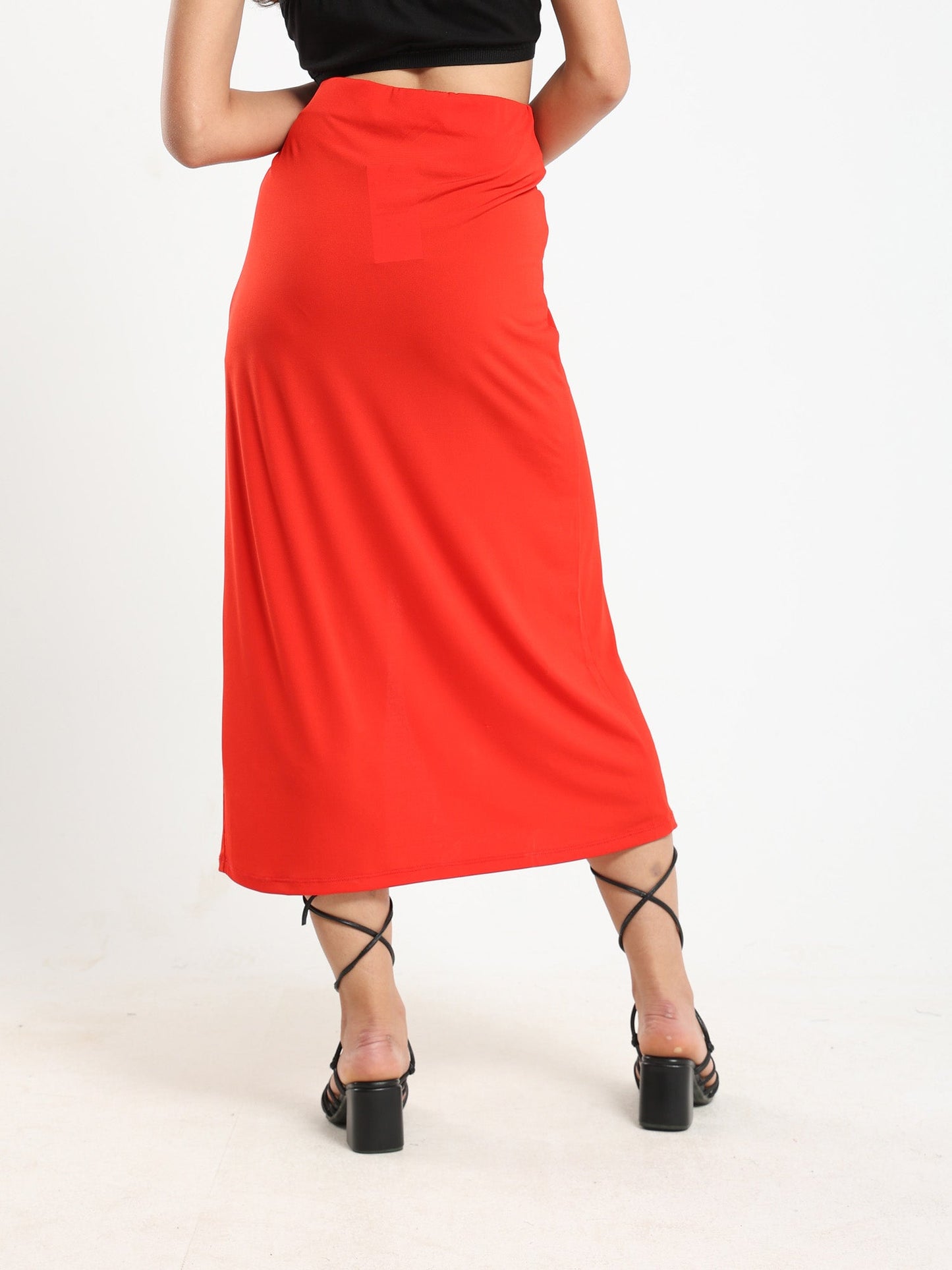 Wrap Around Skirt With Cutout - Outlet