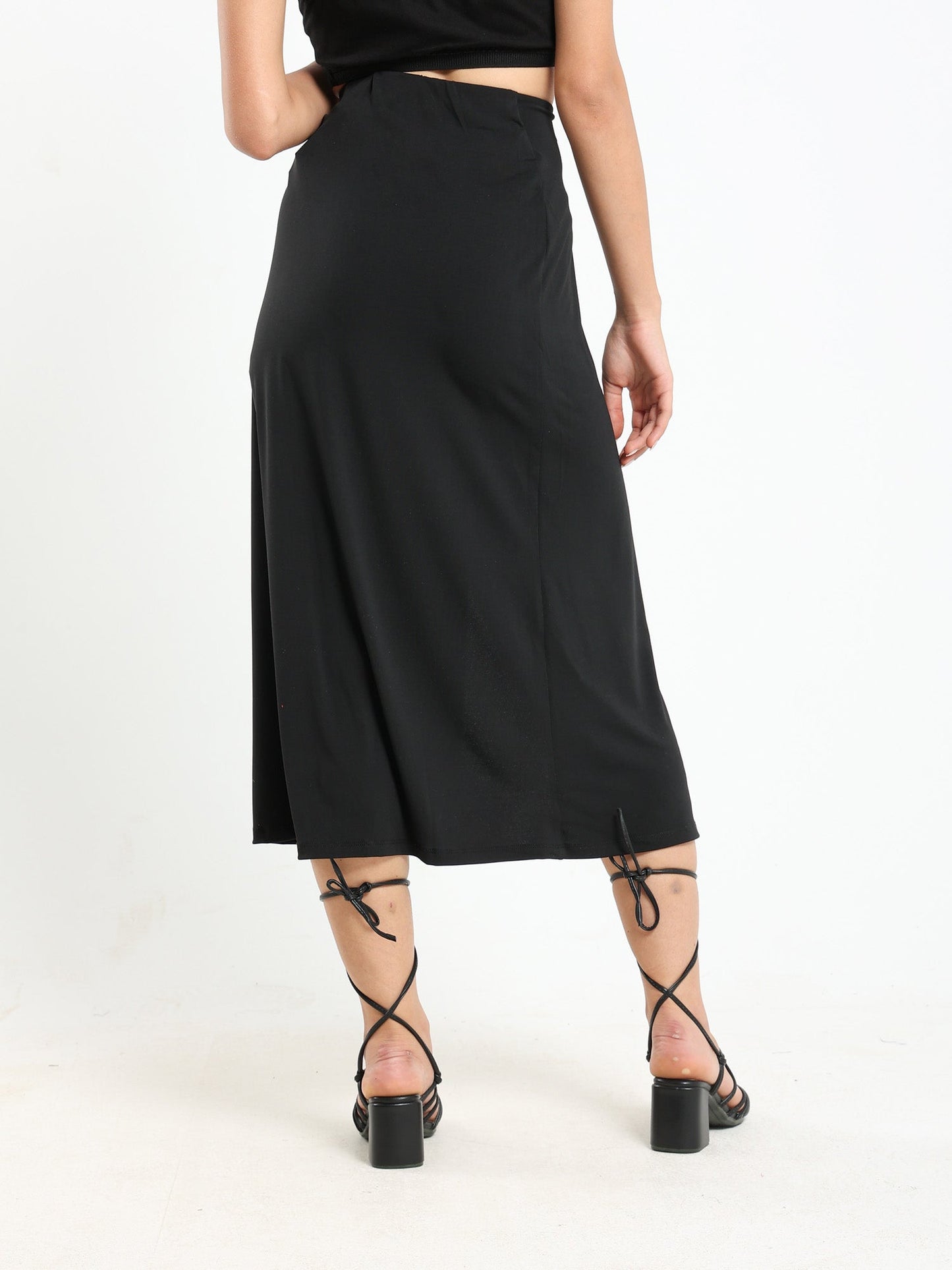 Wrap Around Skirt With Cutout - Outlet