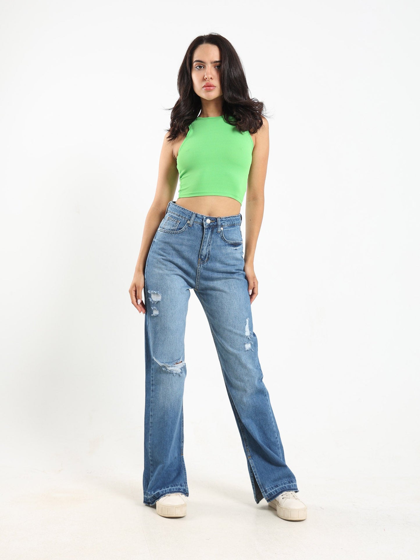 Cropped Halter Neck Top - Outlet
