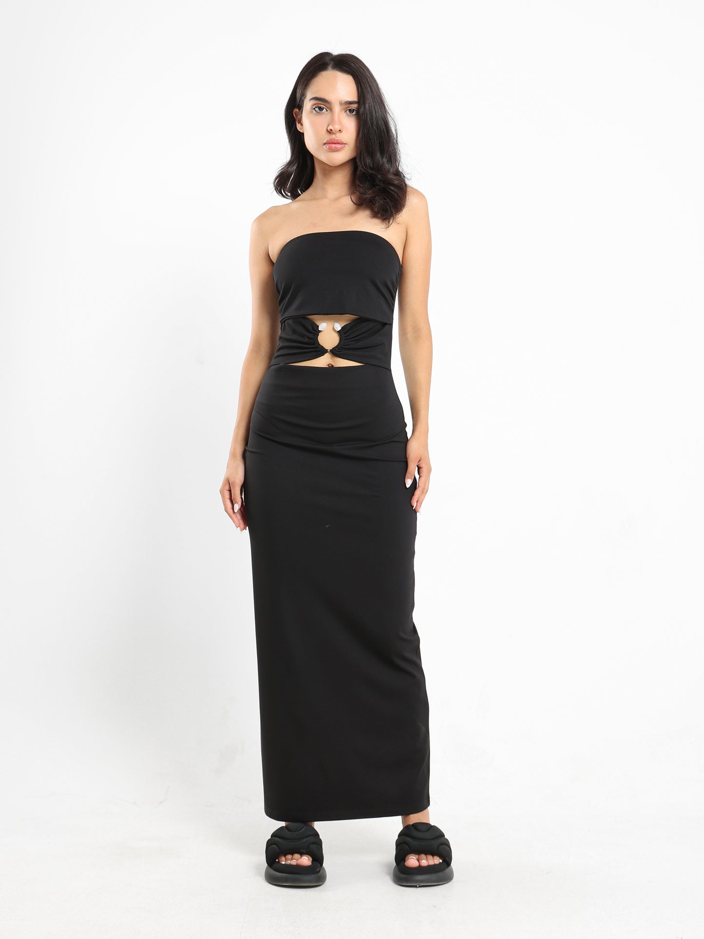 Fitted Off-Shoulder Dress - Outlet