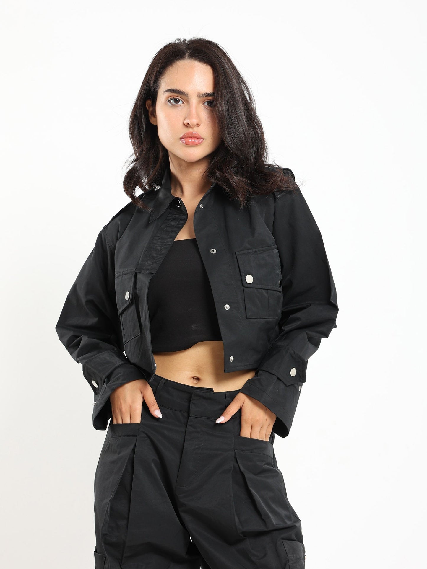 Cropped Utility Jacket